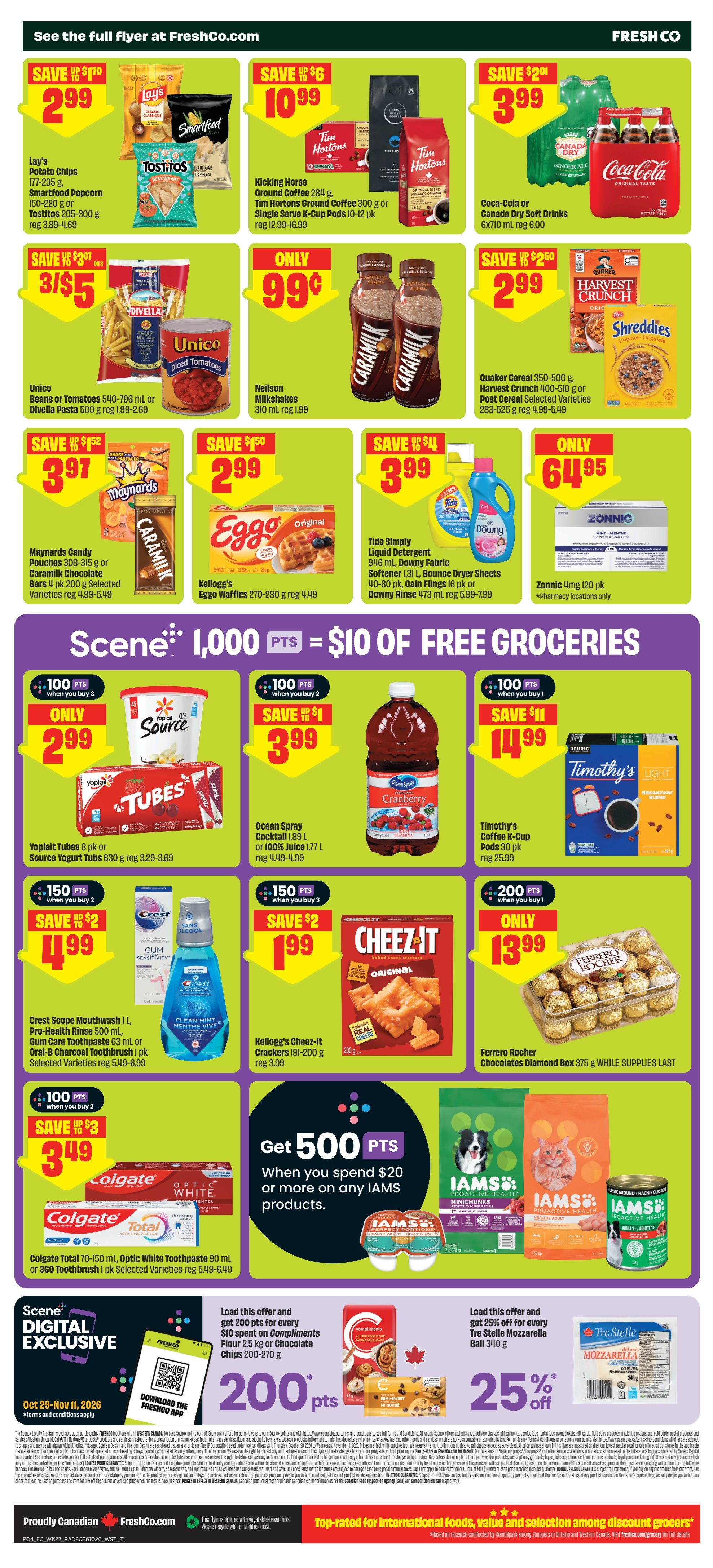 FreshCo (West) Flyer October 29 to November 4
