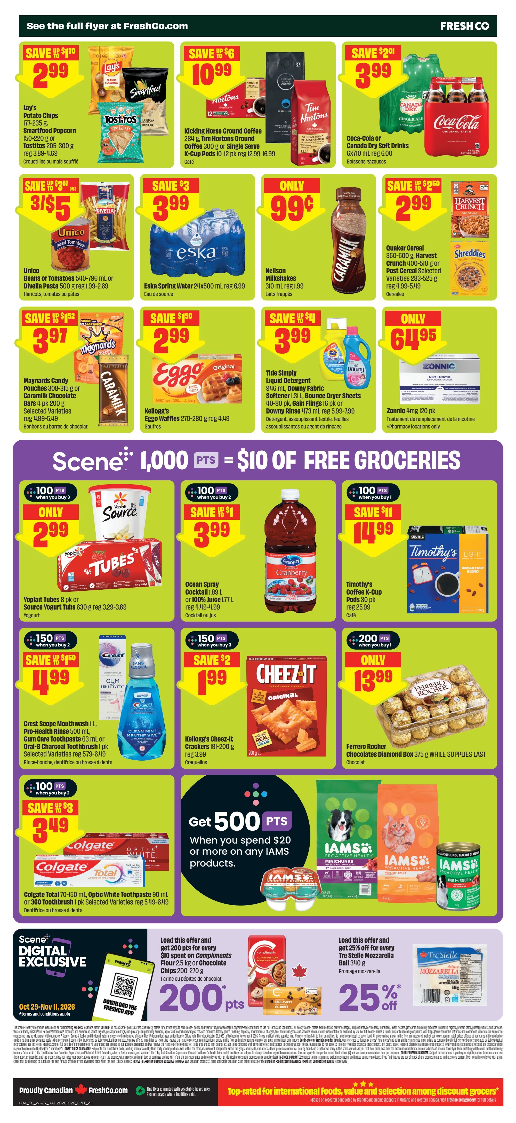 FreshCo (ON) Flyer October 29 to November 4