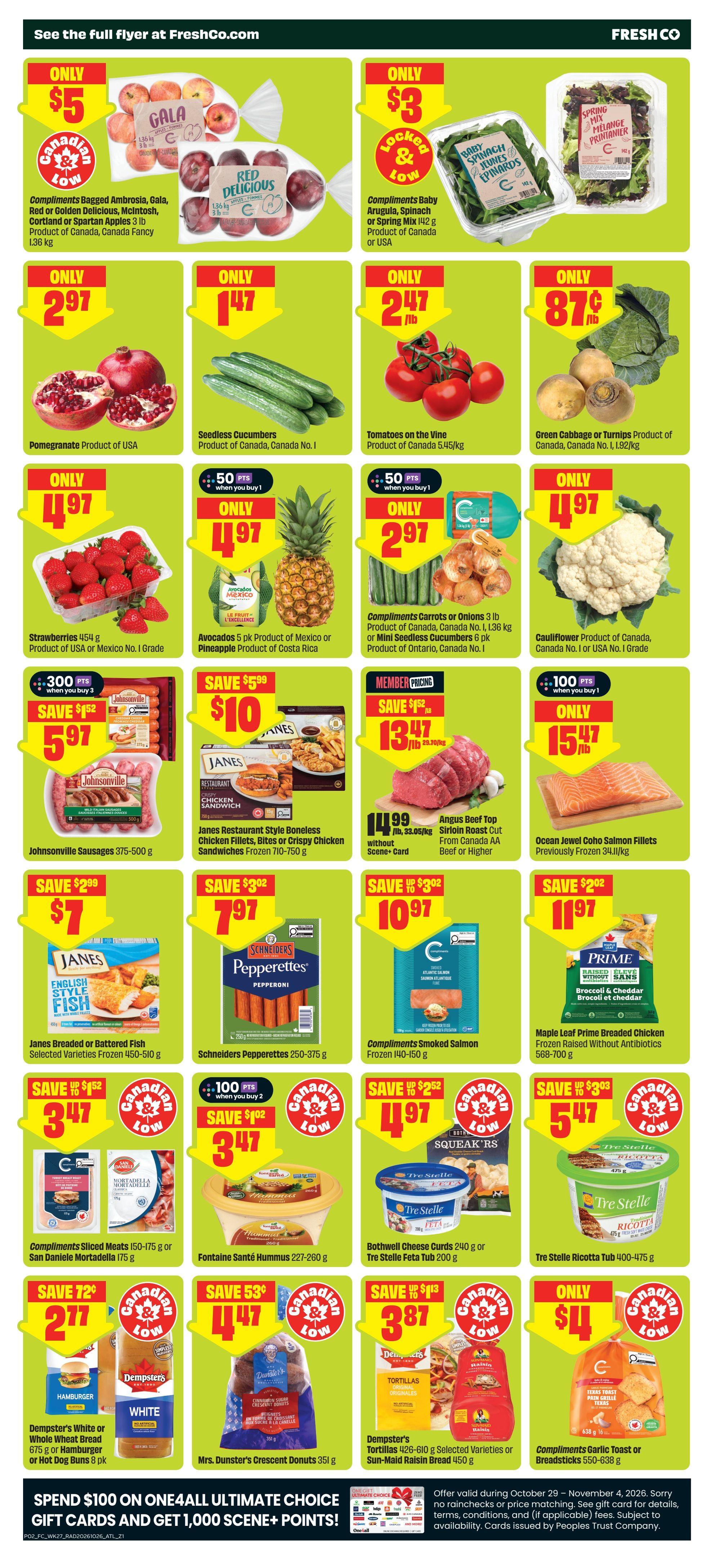 FreshCo (Atlantic) Flyer October 29 to November 4