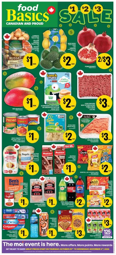 Food Basics Flyer October 29 to November 4