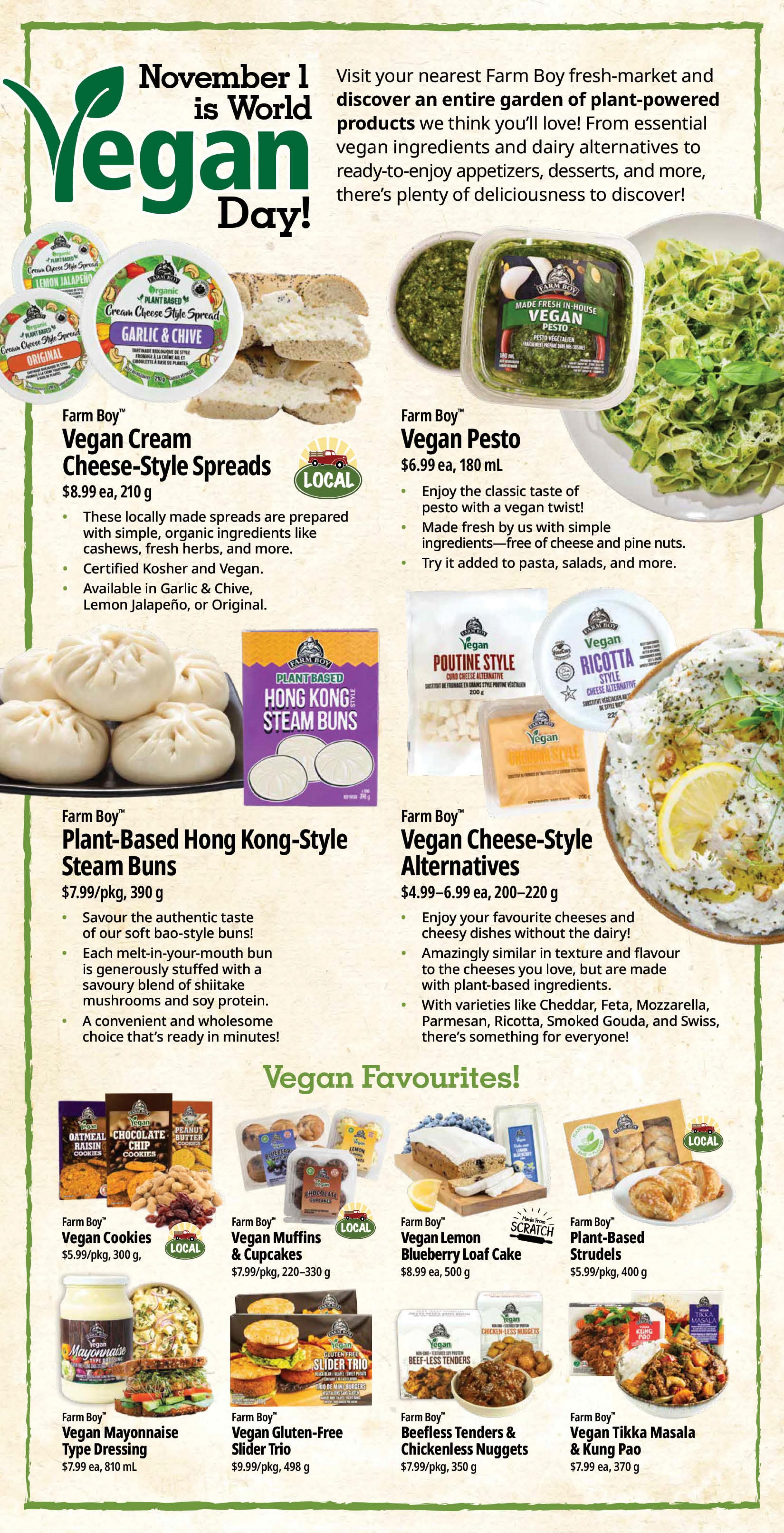 Farm Boy Flyer October 29 to November 4