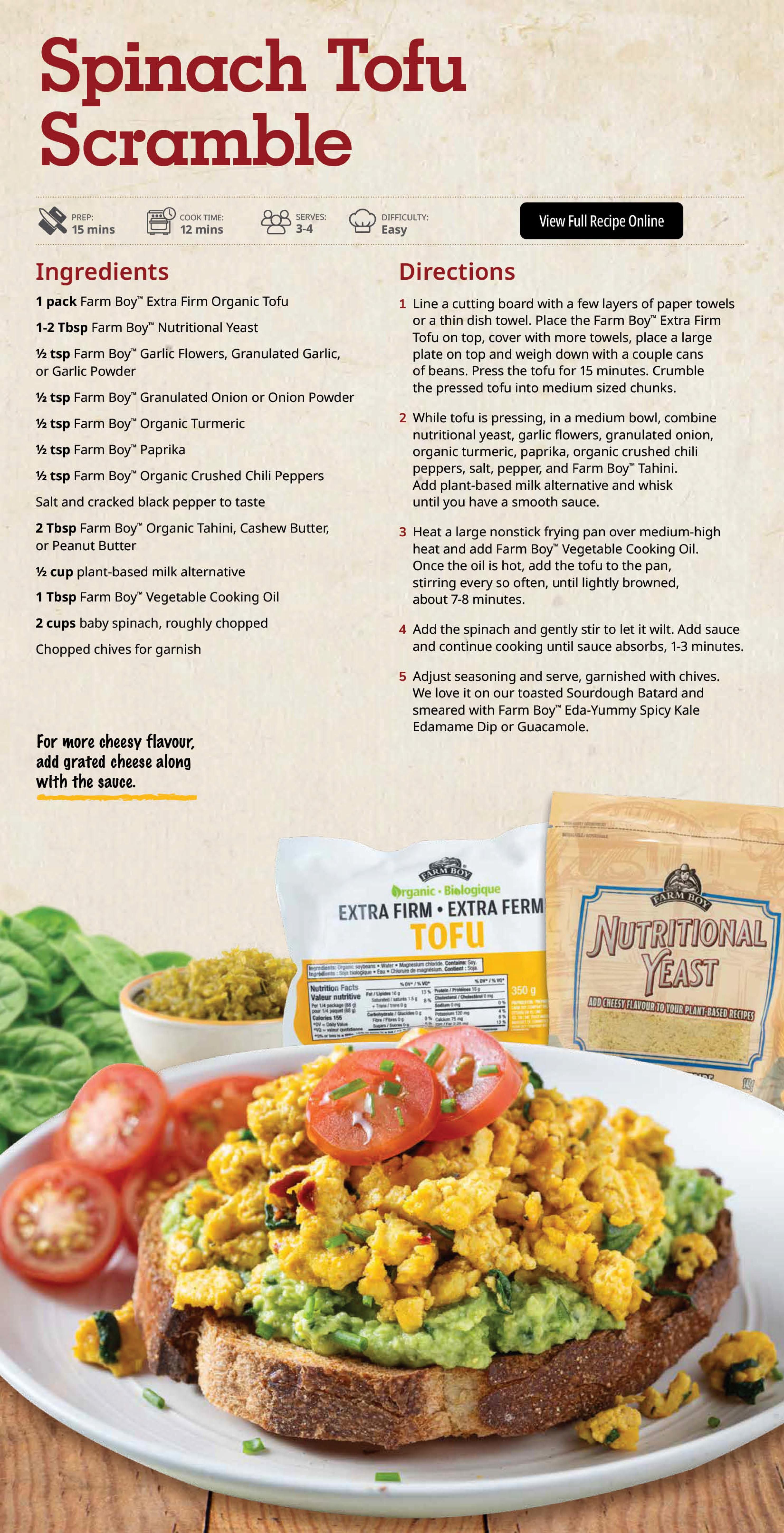 Farm Boy Flyer October 29 to November 4