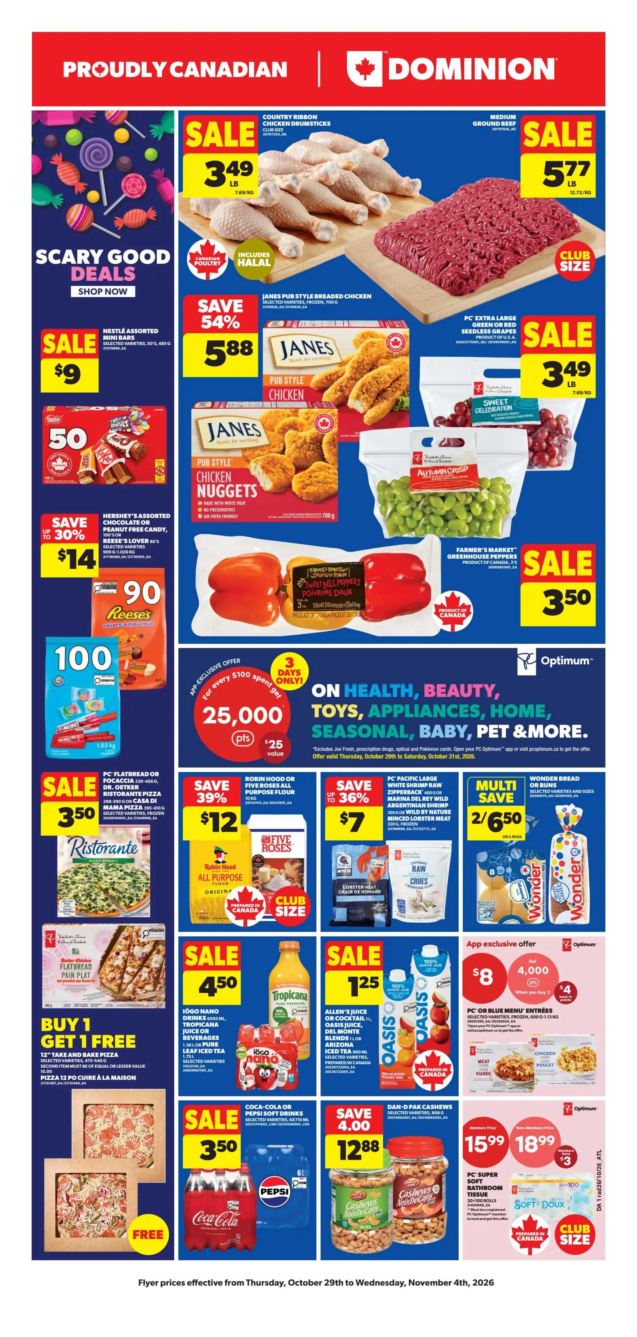 Dominion Flyer October 29 to November 4
