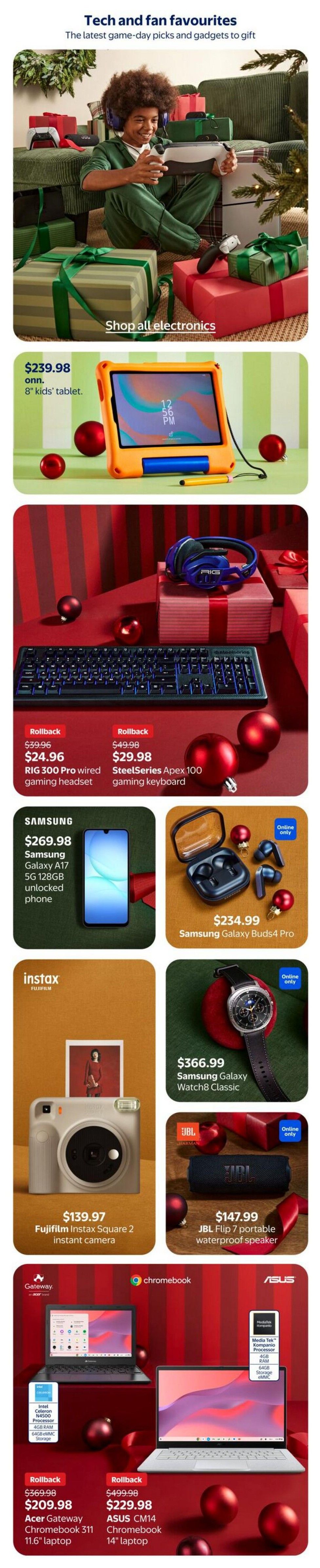 Walmart Holiday Flyer October 29 to November 25