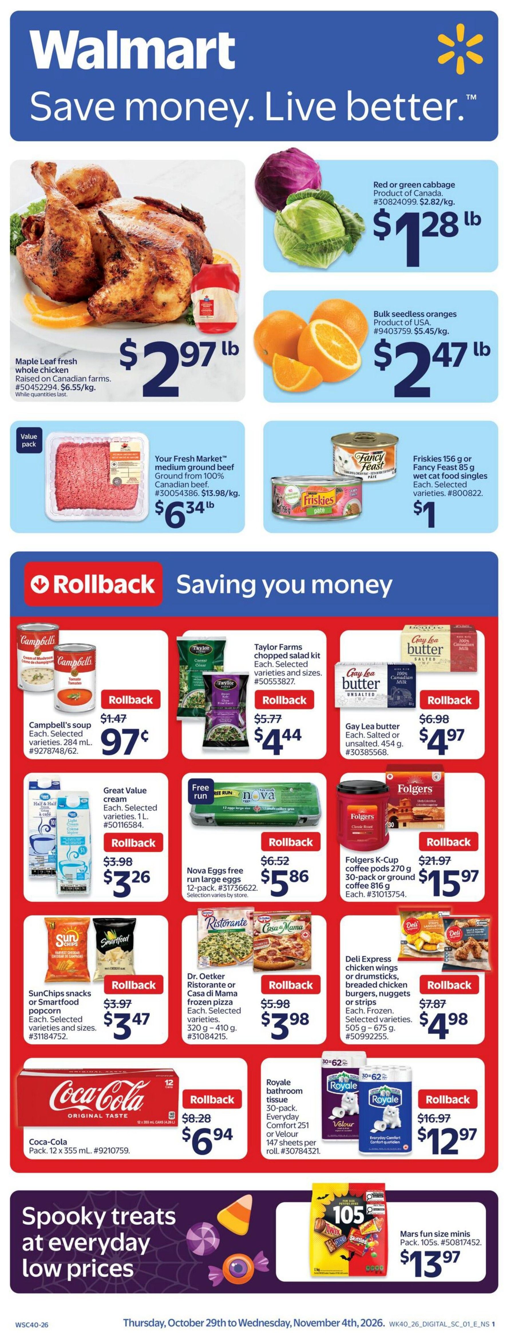 Walmart (Atlantic) Flyer October 29 to November 4