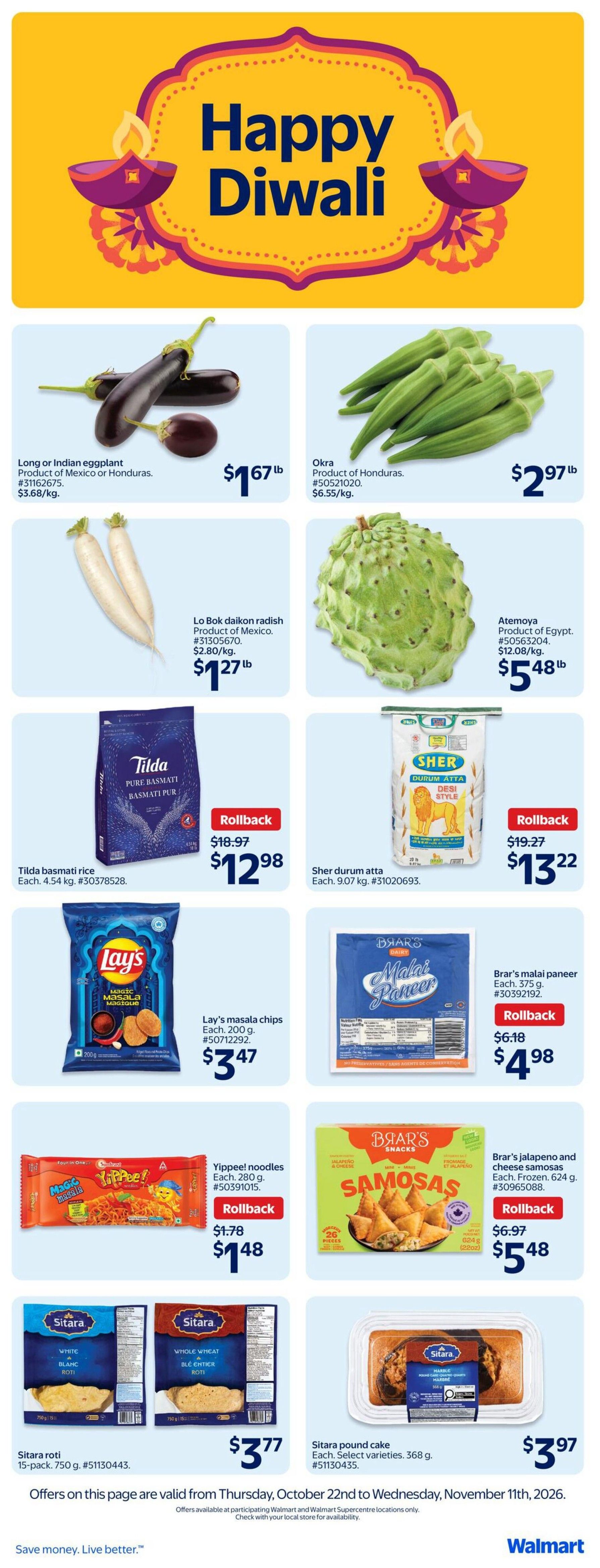 Walmart (Atlantic) Flyer October 29 to November 4