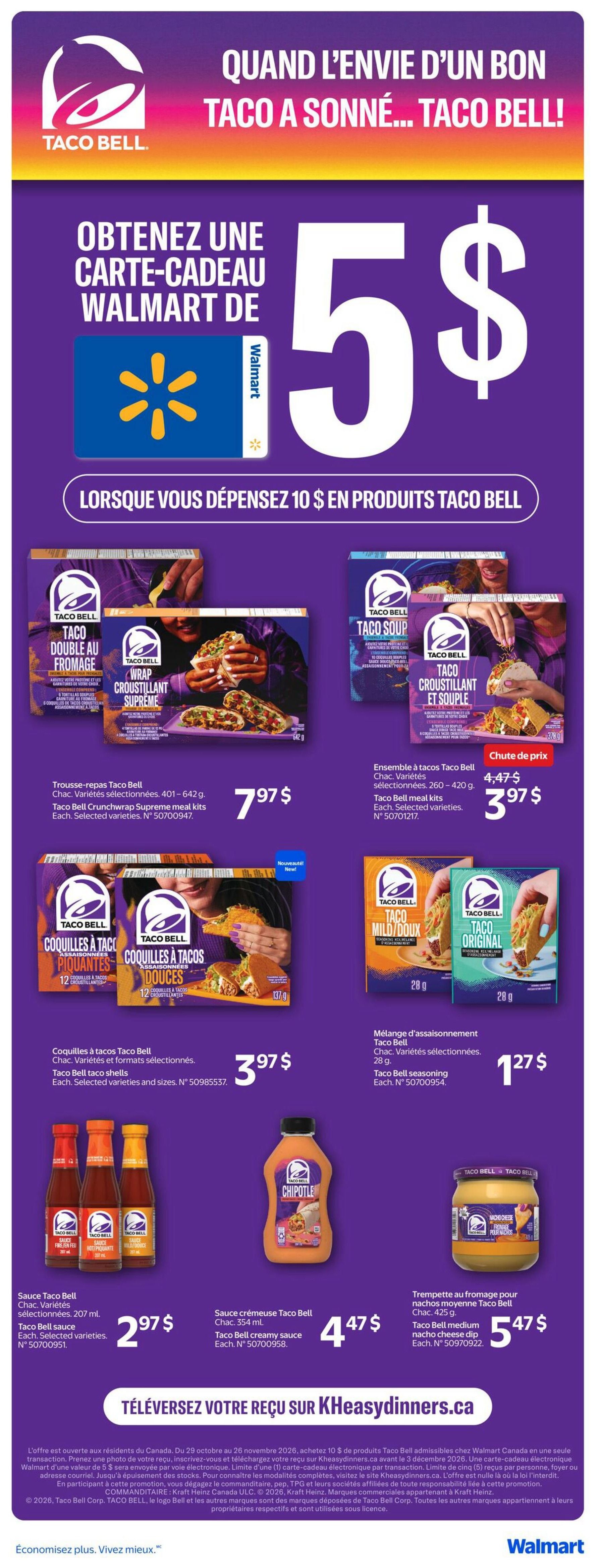Walmart (QC) Flyer October 29 to November 4
