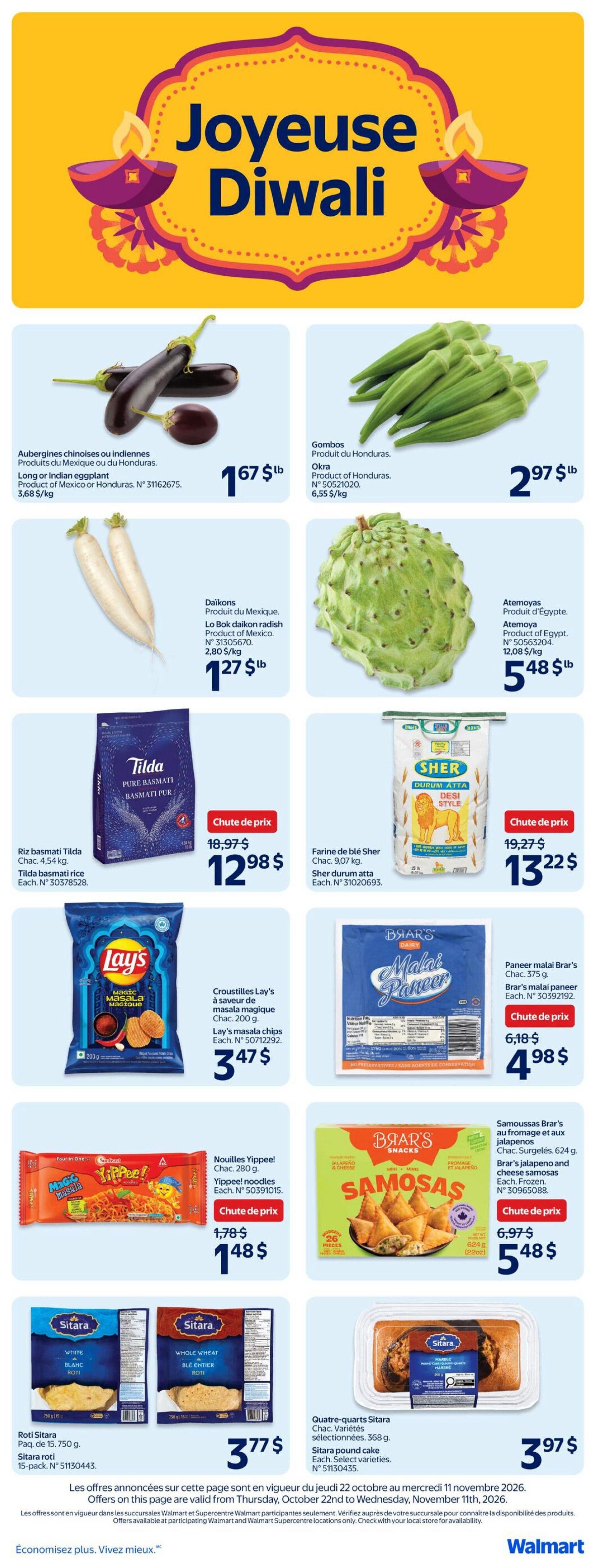 Walmart (QC) Flyer October 29 to November 4