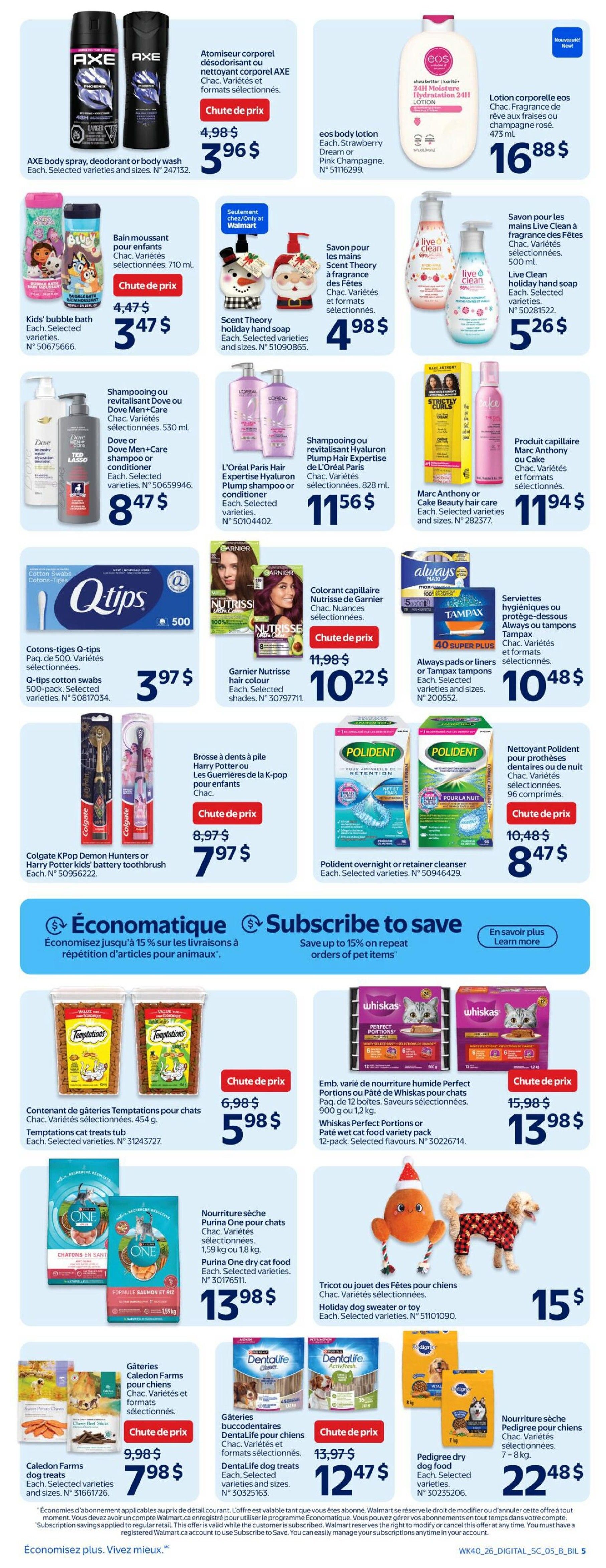 Walmart (QC) Flyer October 29 to November 4