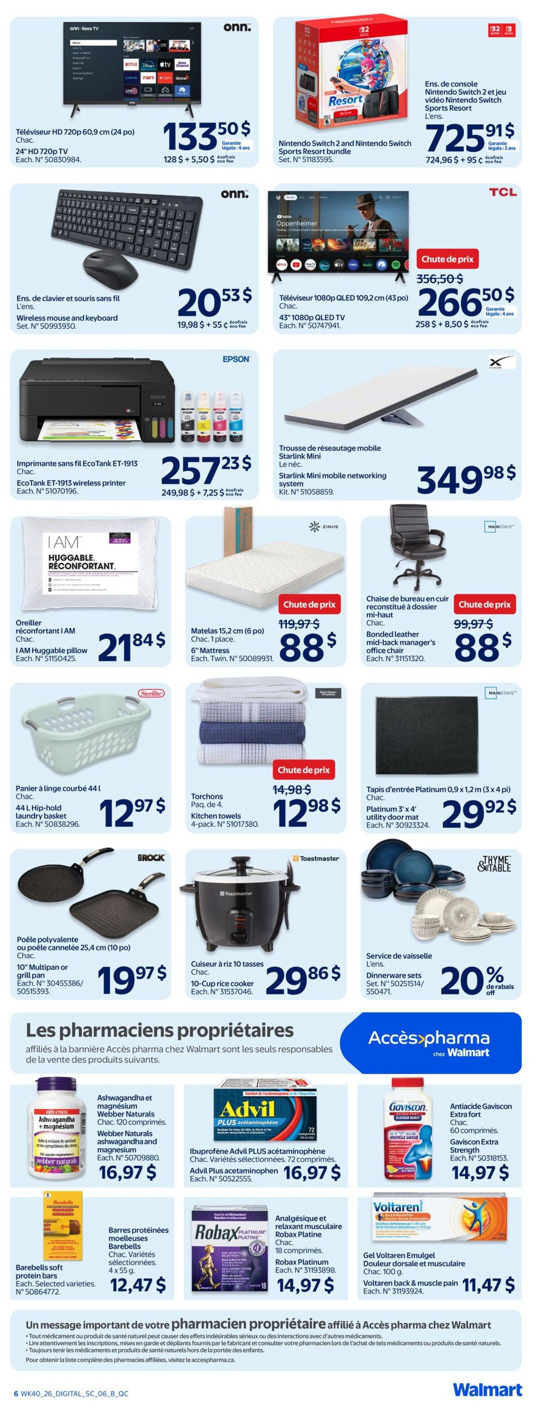 Walmart (QC) Flyer October 29 to November 4