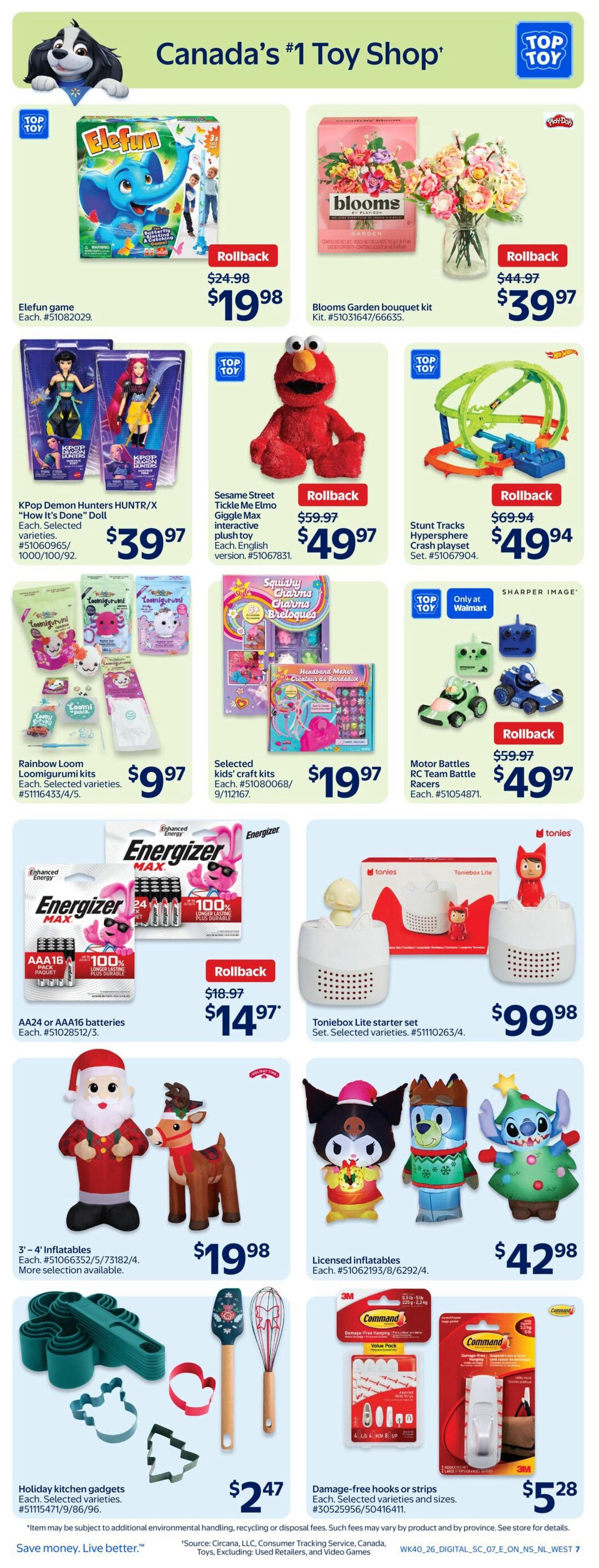 Walmart (West) Flyer October 29 to November 4