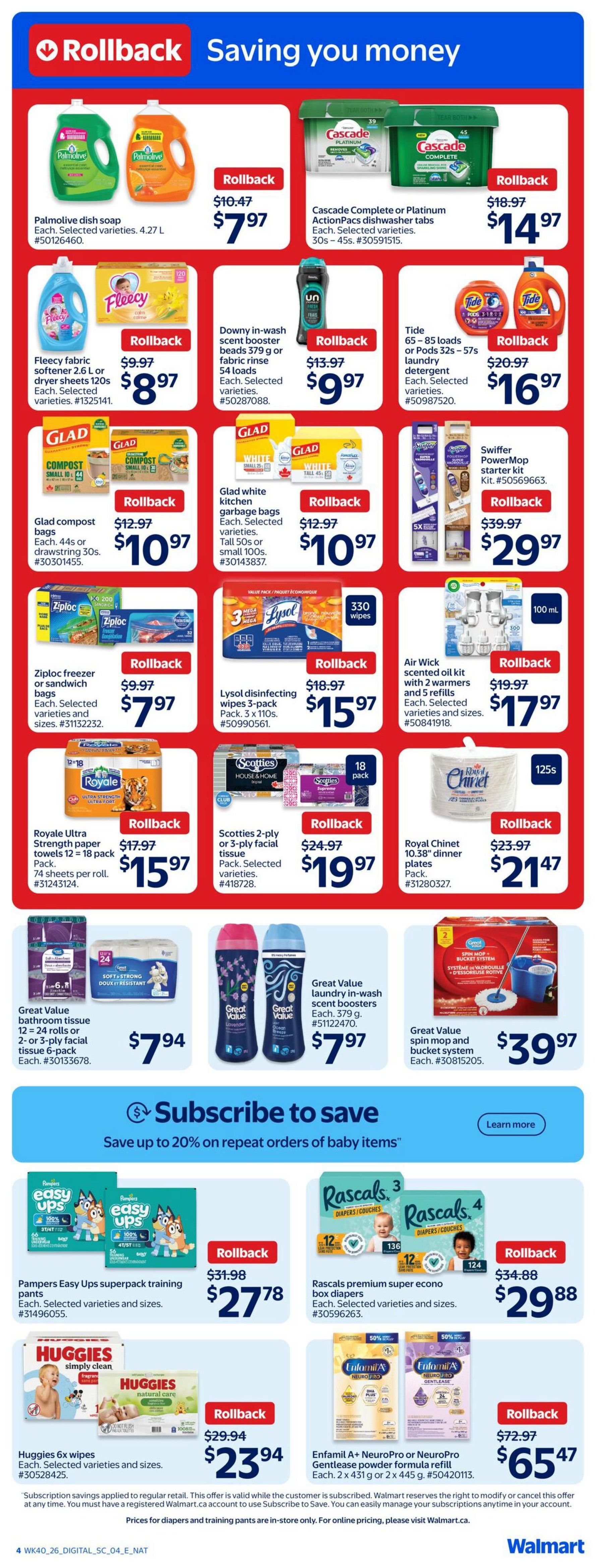 Walmart (West) Flyer October 29 to November 4