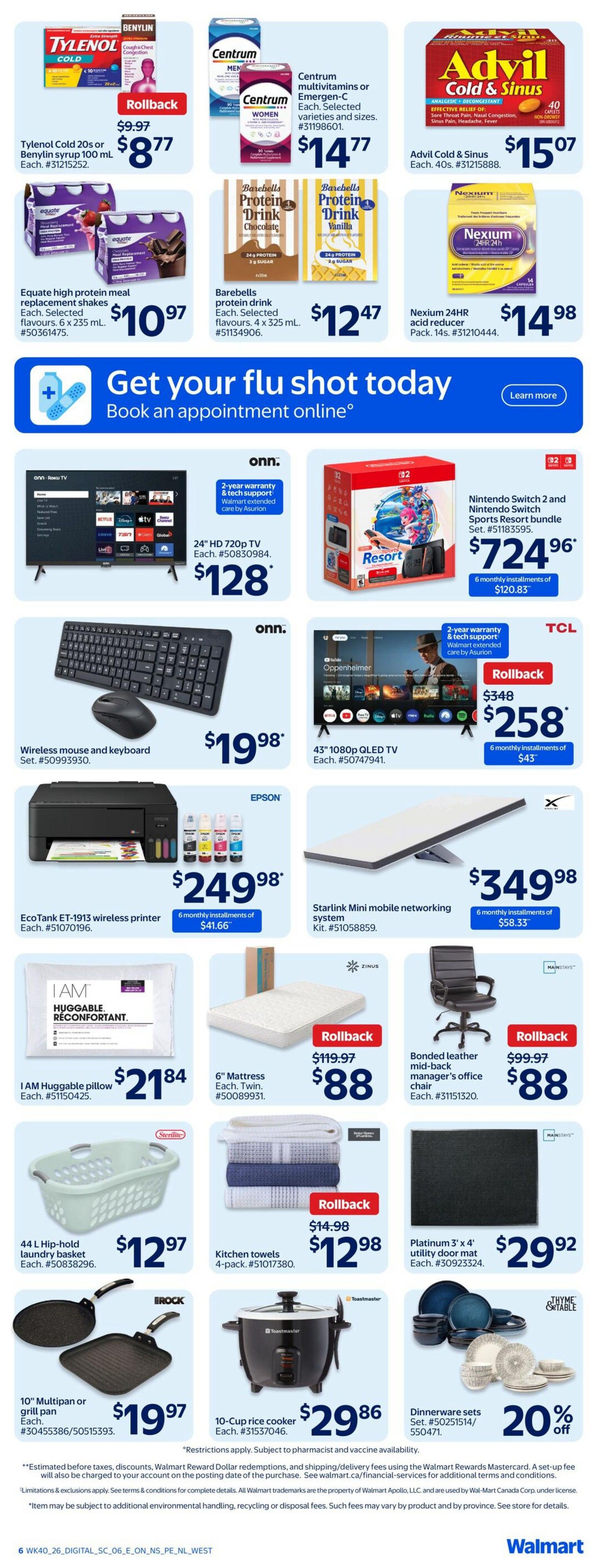 Walmart (West) Flyer October 29 to November 4