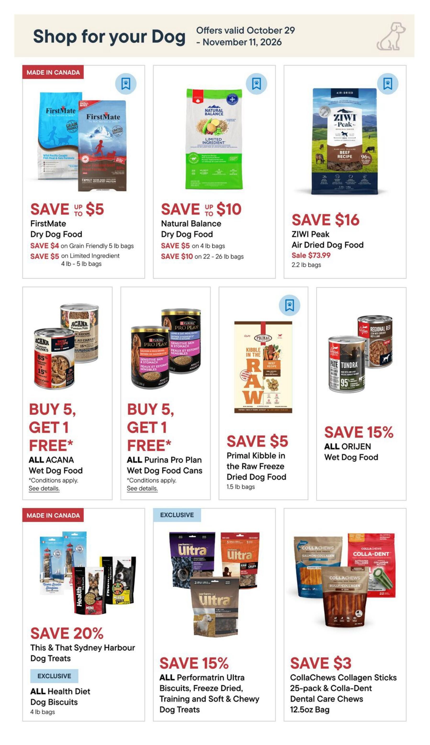 Bosley's by PetValu Flyer October 29 to November 11