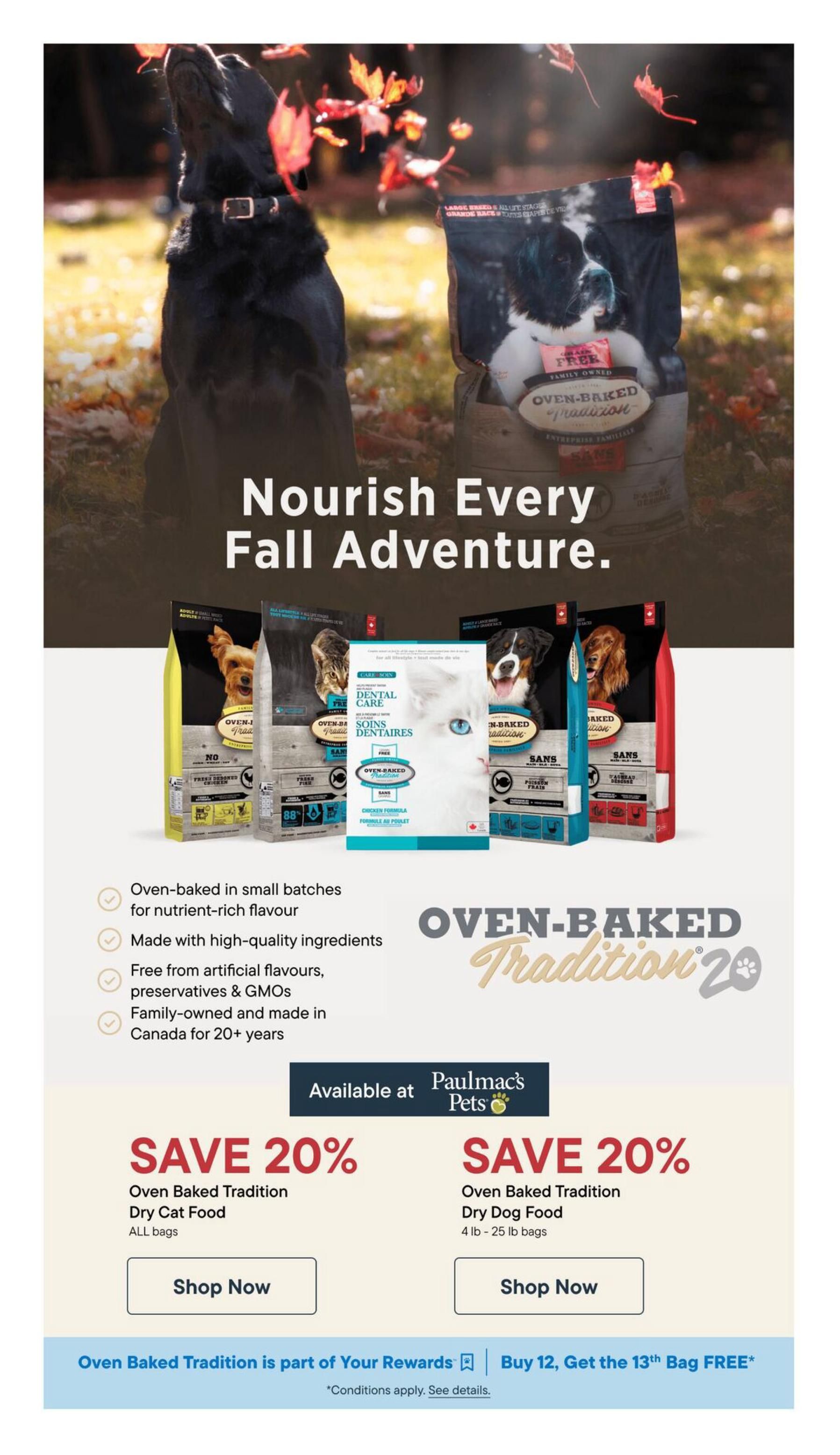 Paulmac's Pets Flyer October 29 to November 11