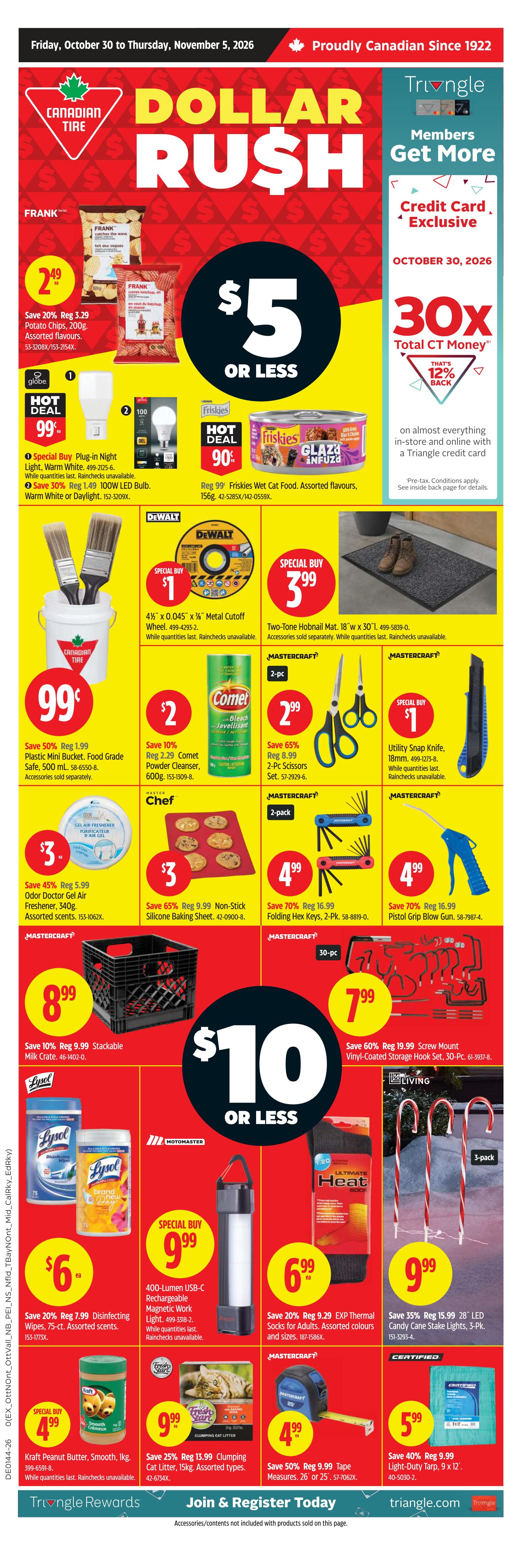Canadian Tire (ON) Flyer October 30 to November 5