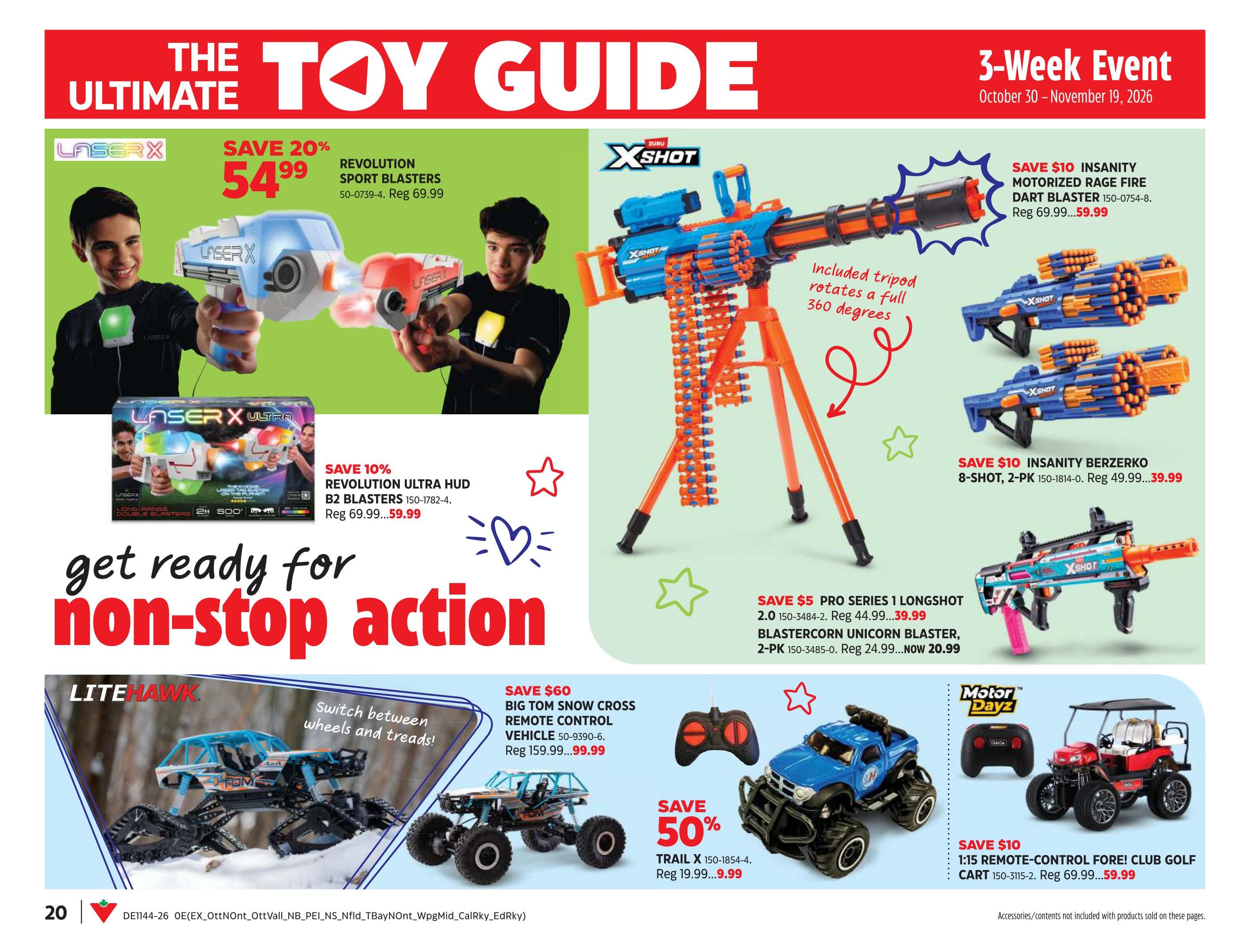 Canadian Tire Toy Guide October 30 to November 19