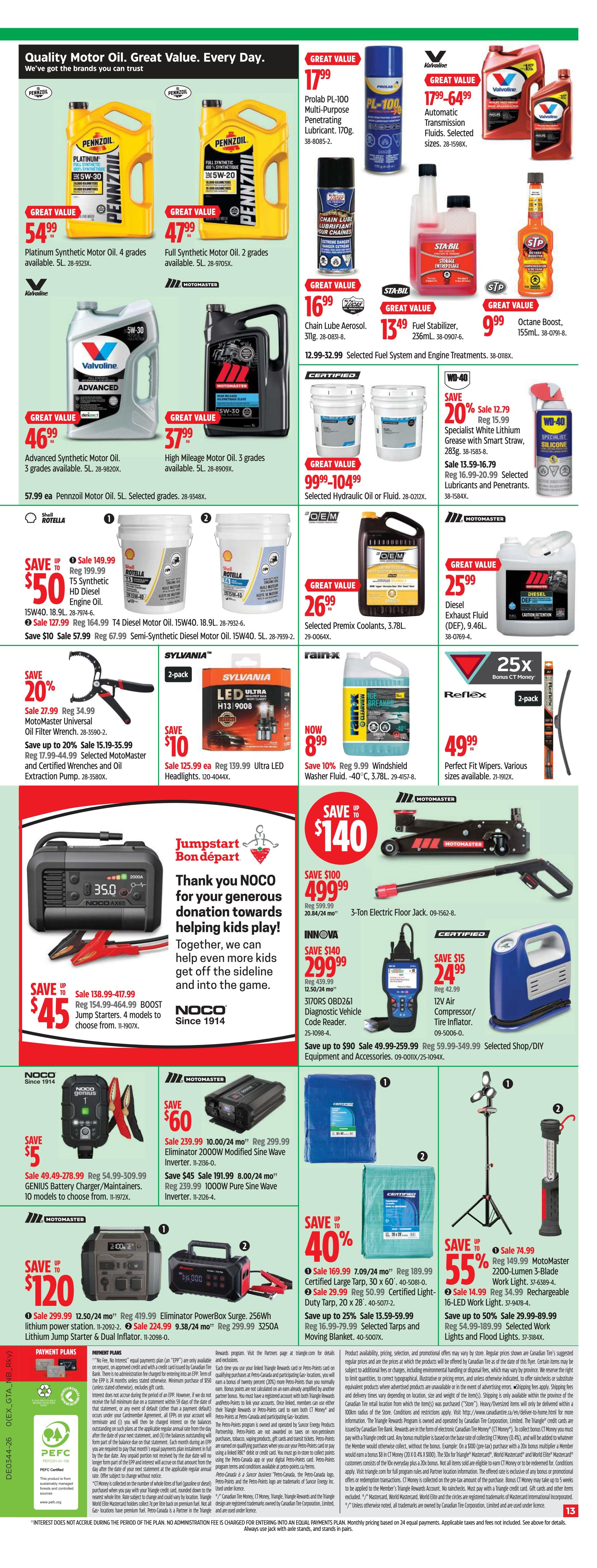 Canadian Tire (West) Flyer October 30 to November 5