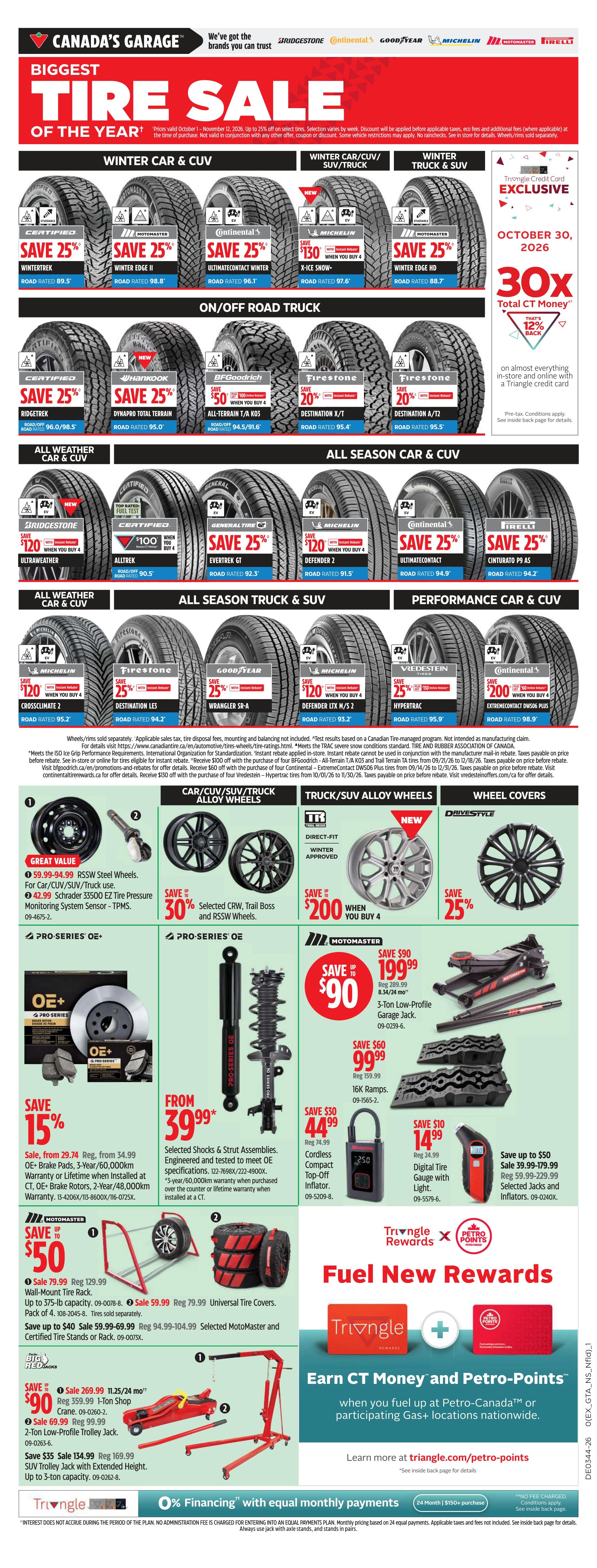 Canadian Tire (West) Flyer October 30 to November 5
