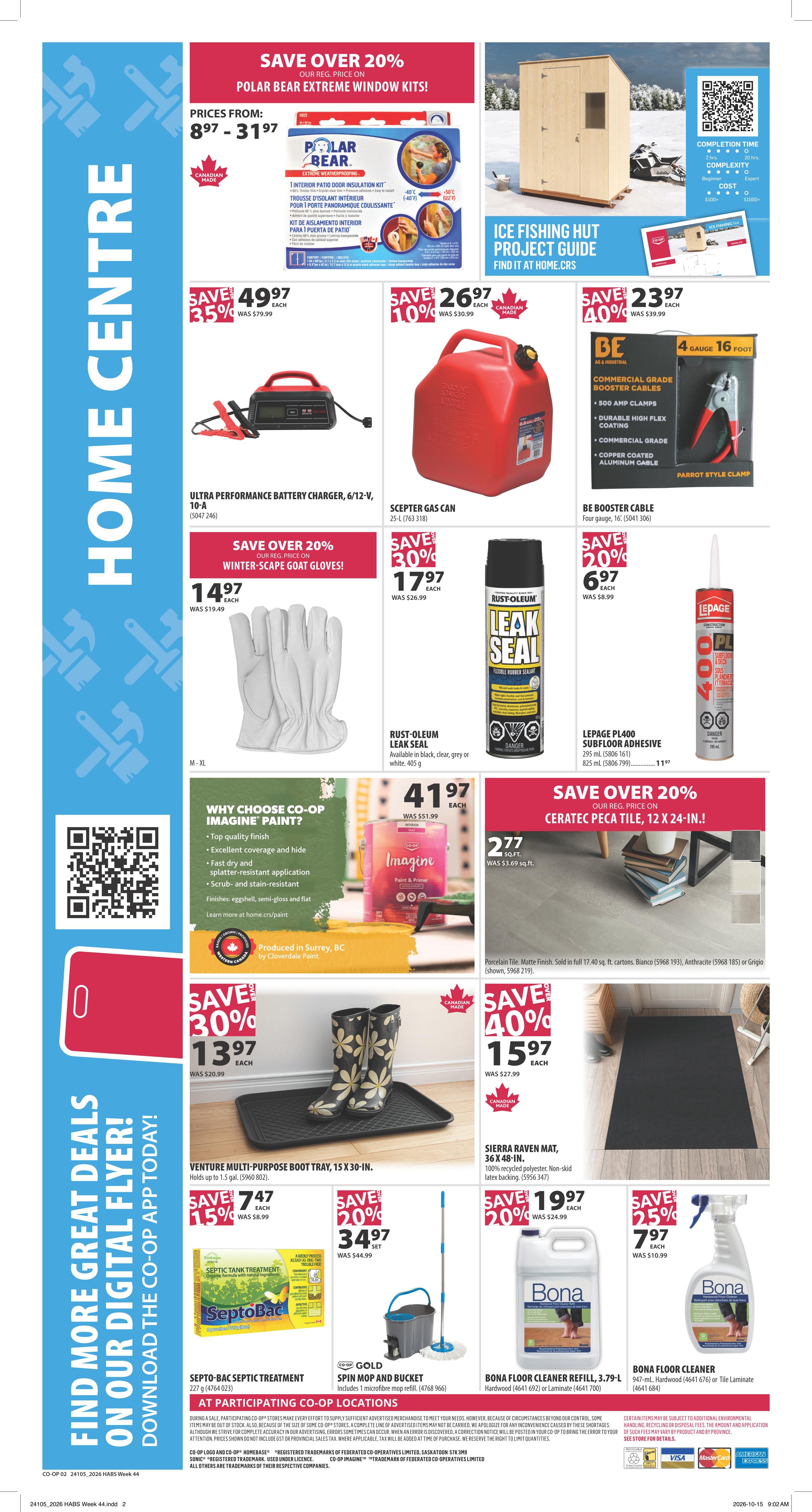 Co-op (West) Home Centre Flyer October 29 to November 4