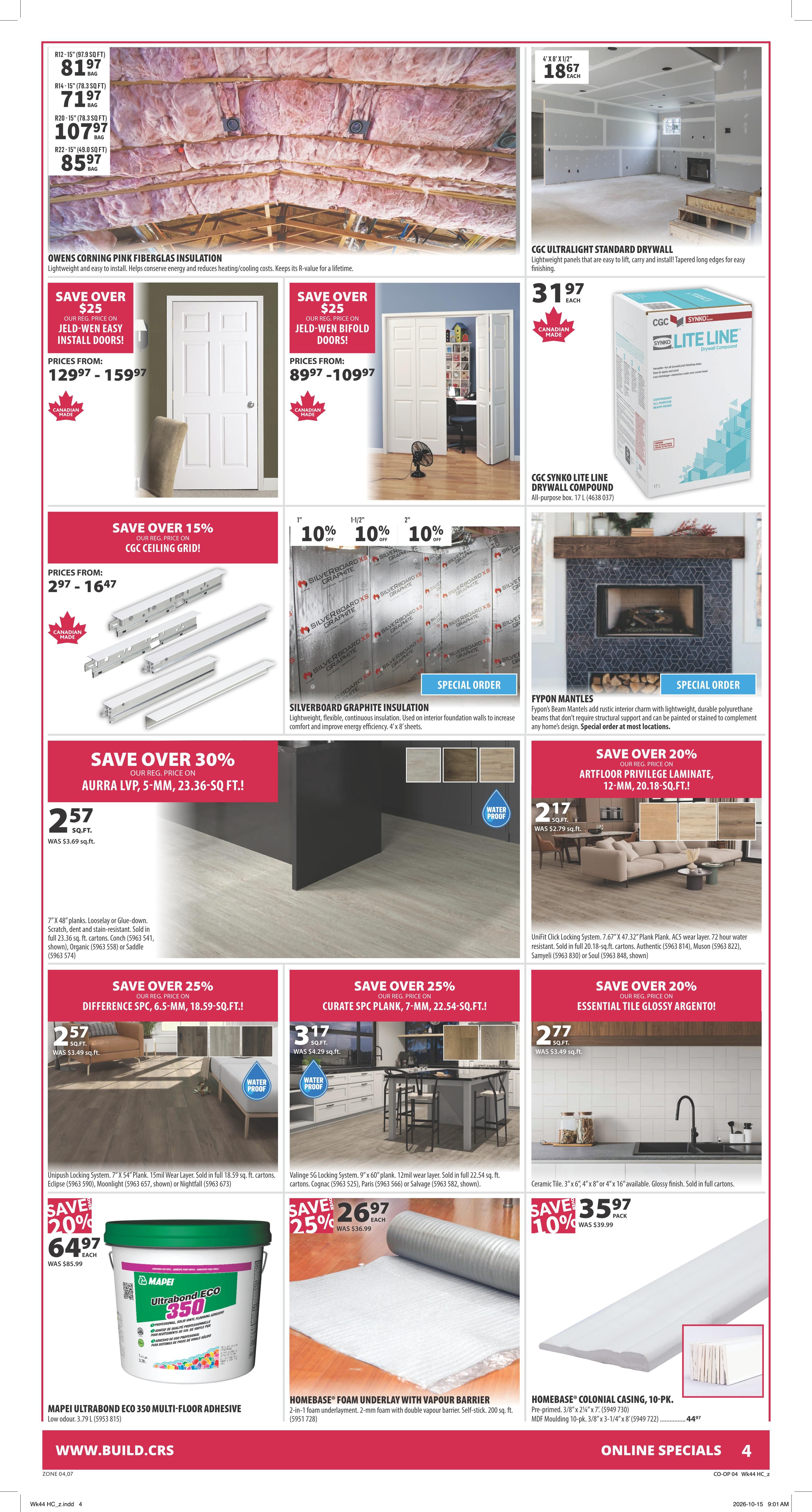 Co-op (West) Home Centre Flyer October 29 to November 4