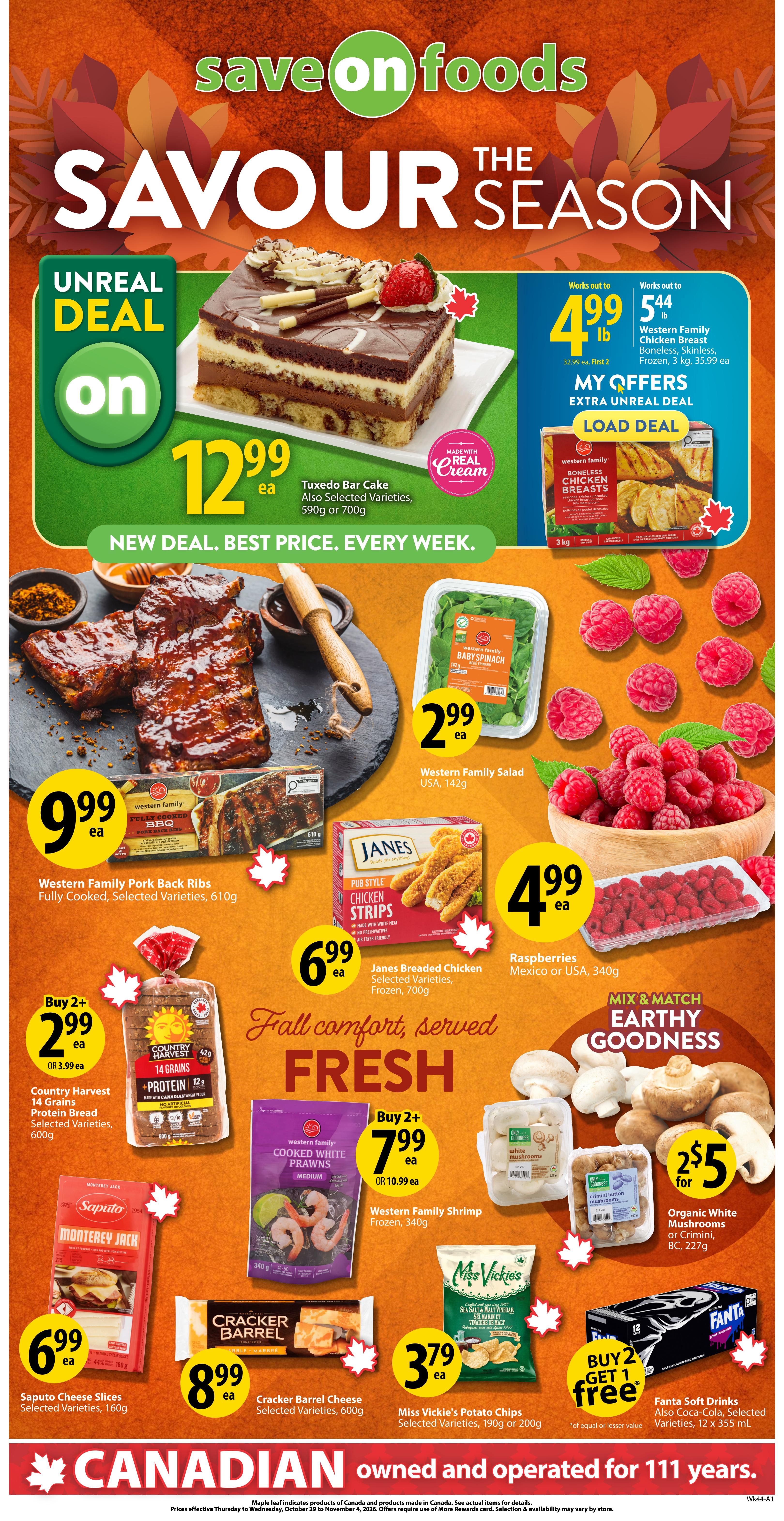 Save On Foods (BC) Flyer October 29 to November 4