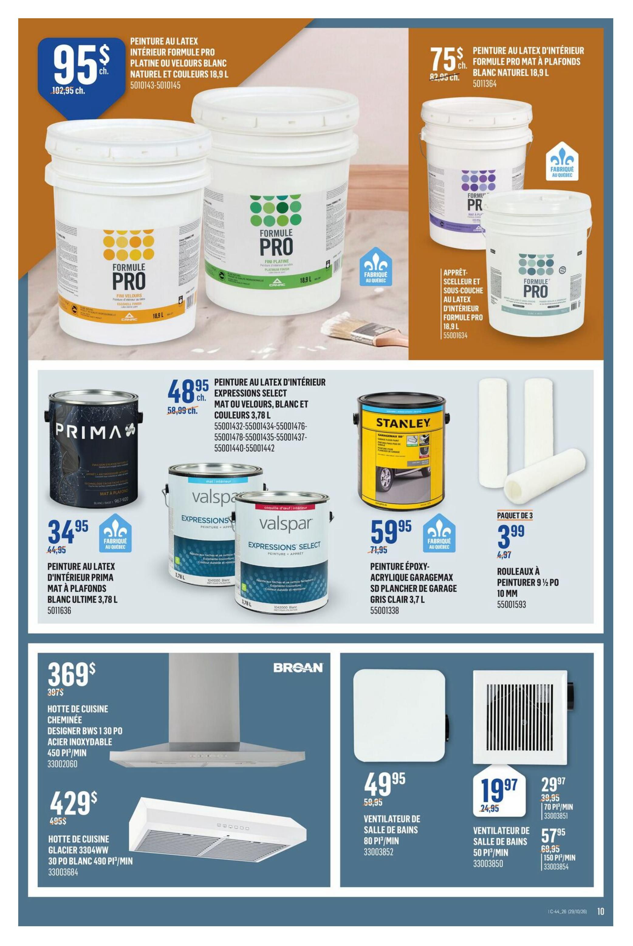 Canac Flyer October 29 to November 4