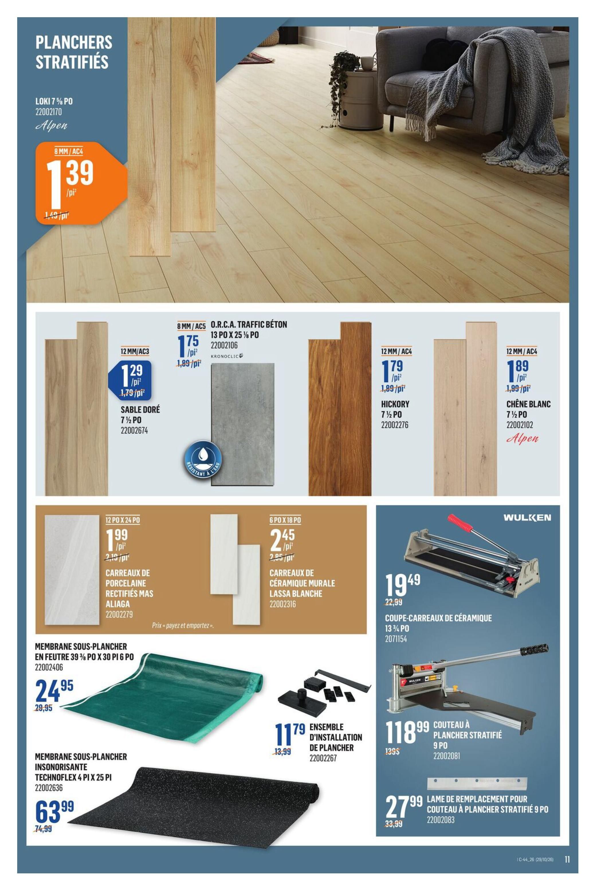 Canac Flyer October 29 to November 4