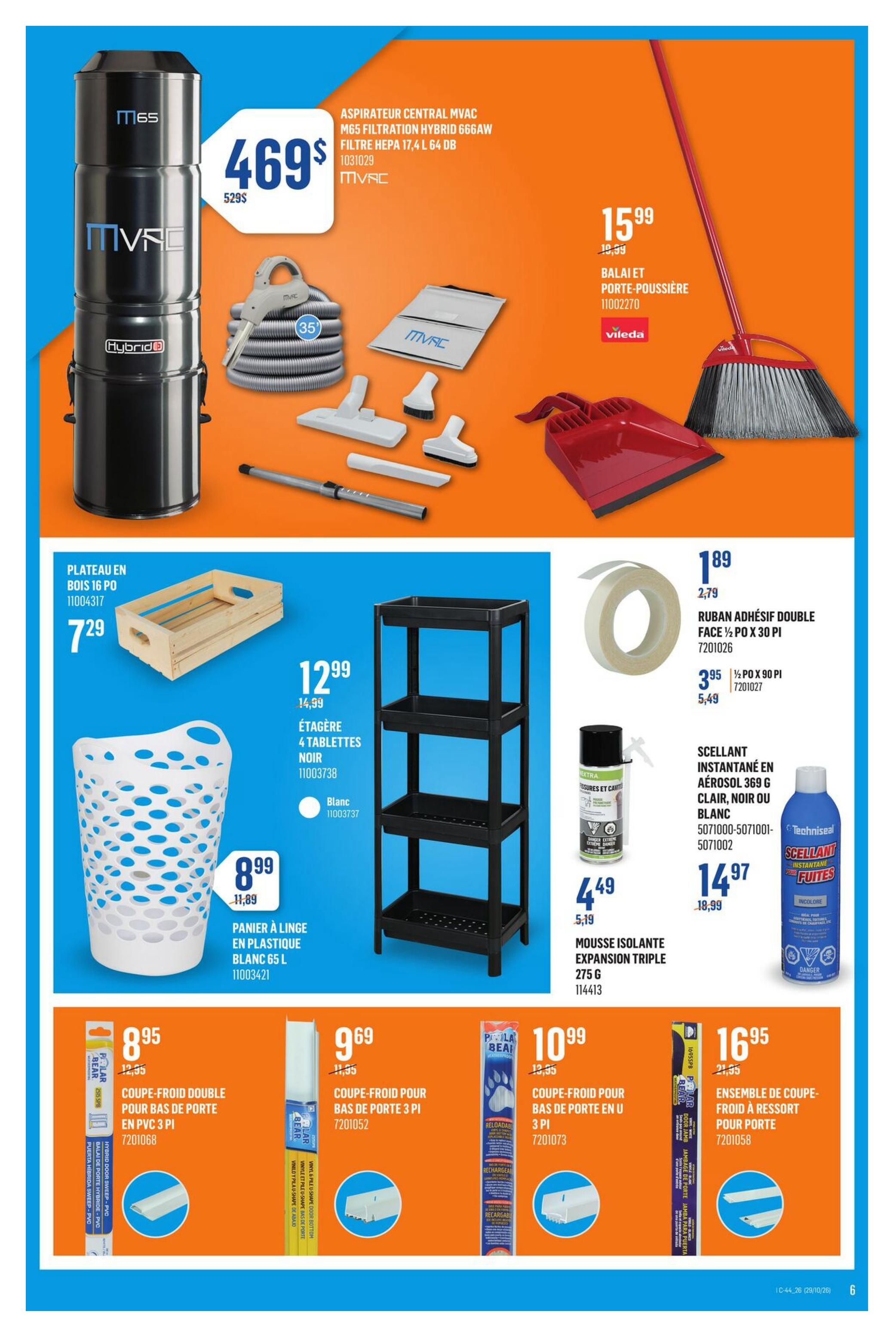 Canac Flyer October 29 to November 4