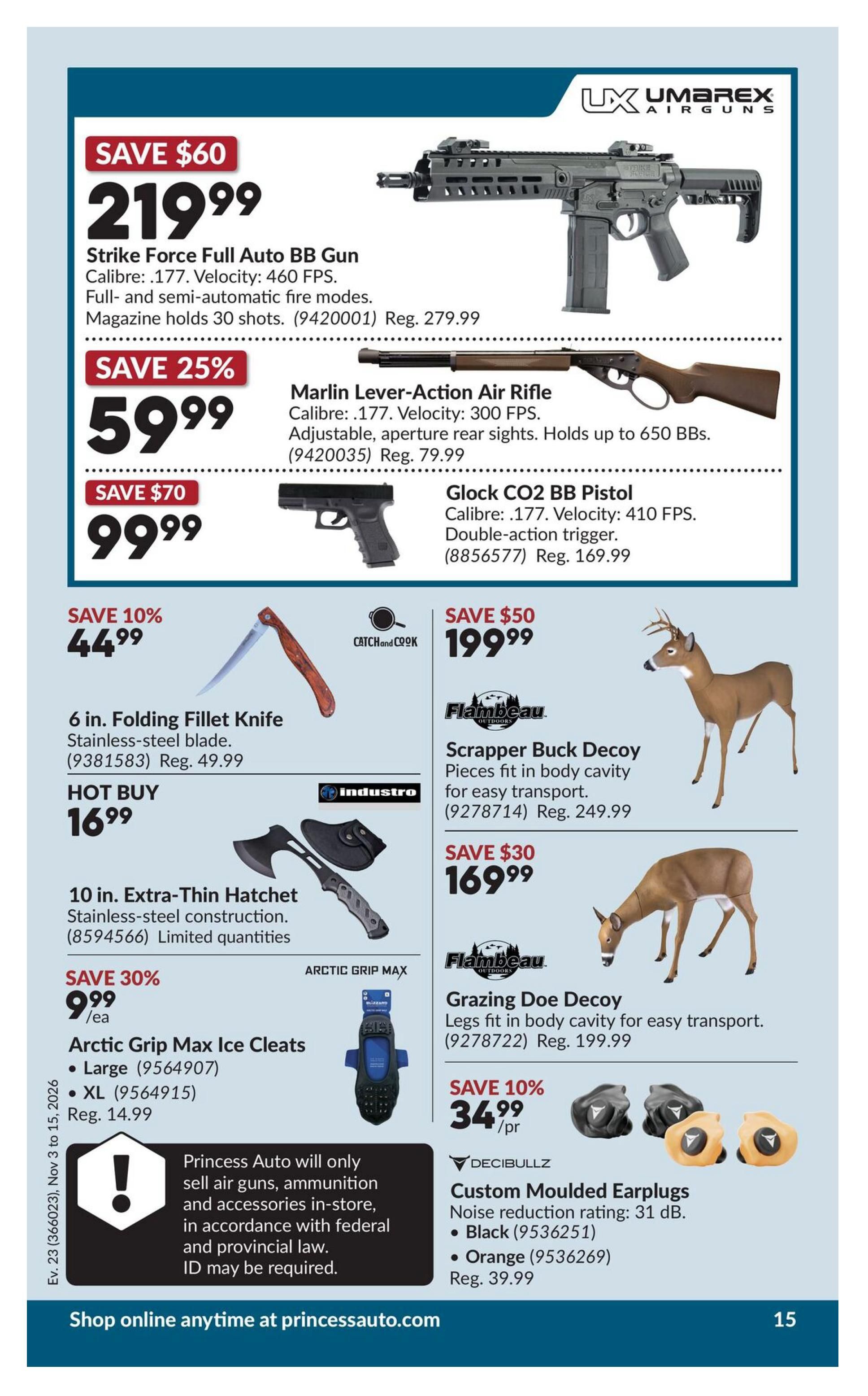 Princess Auto Flyer November 3 to 15