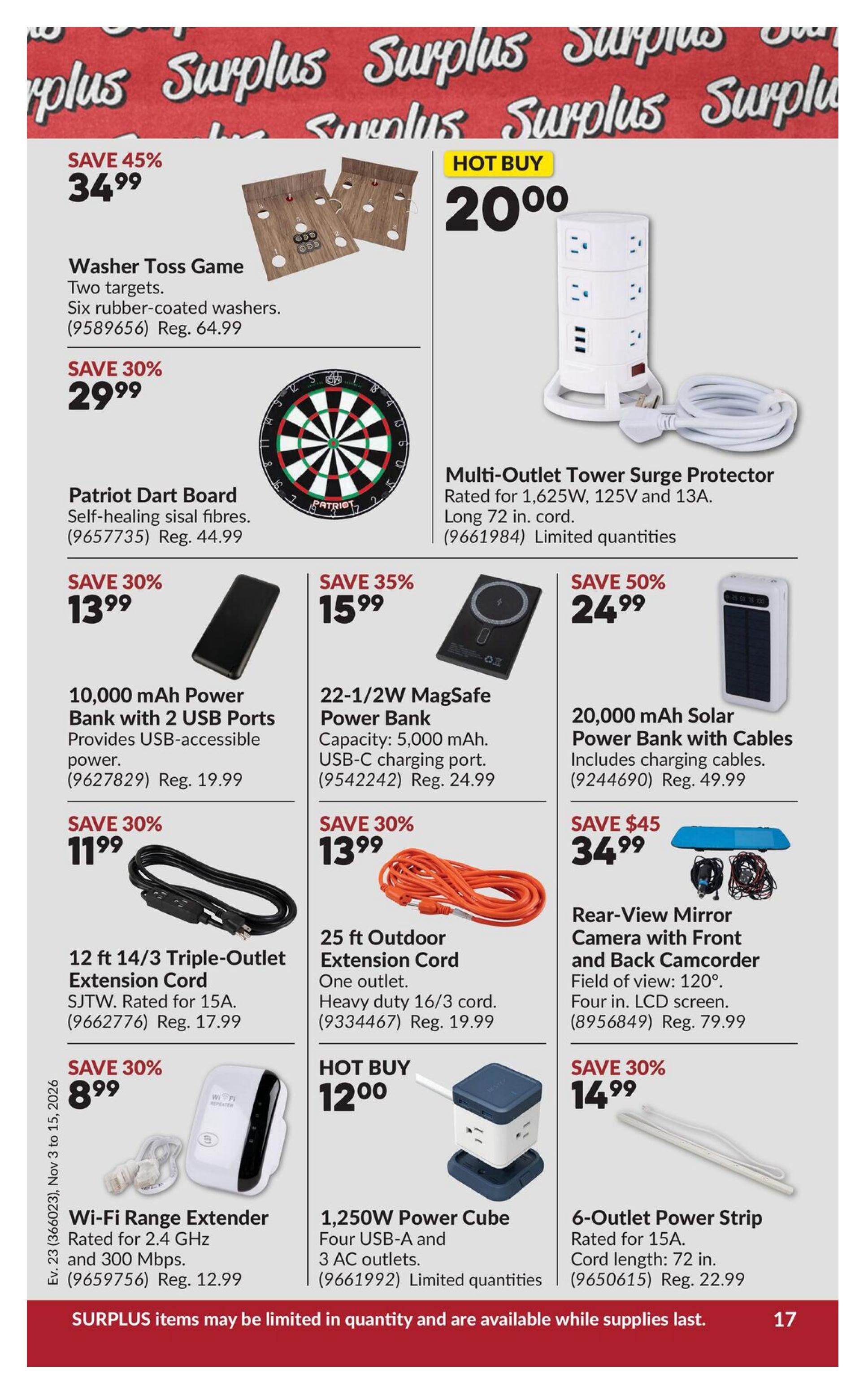 Princess Auto Flyer November 3 to 15