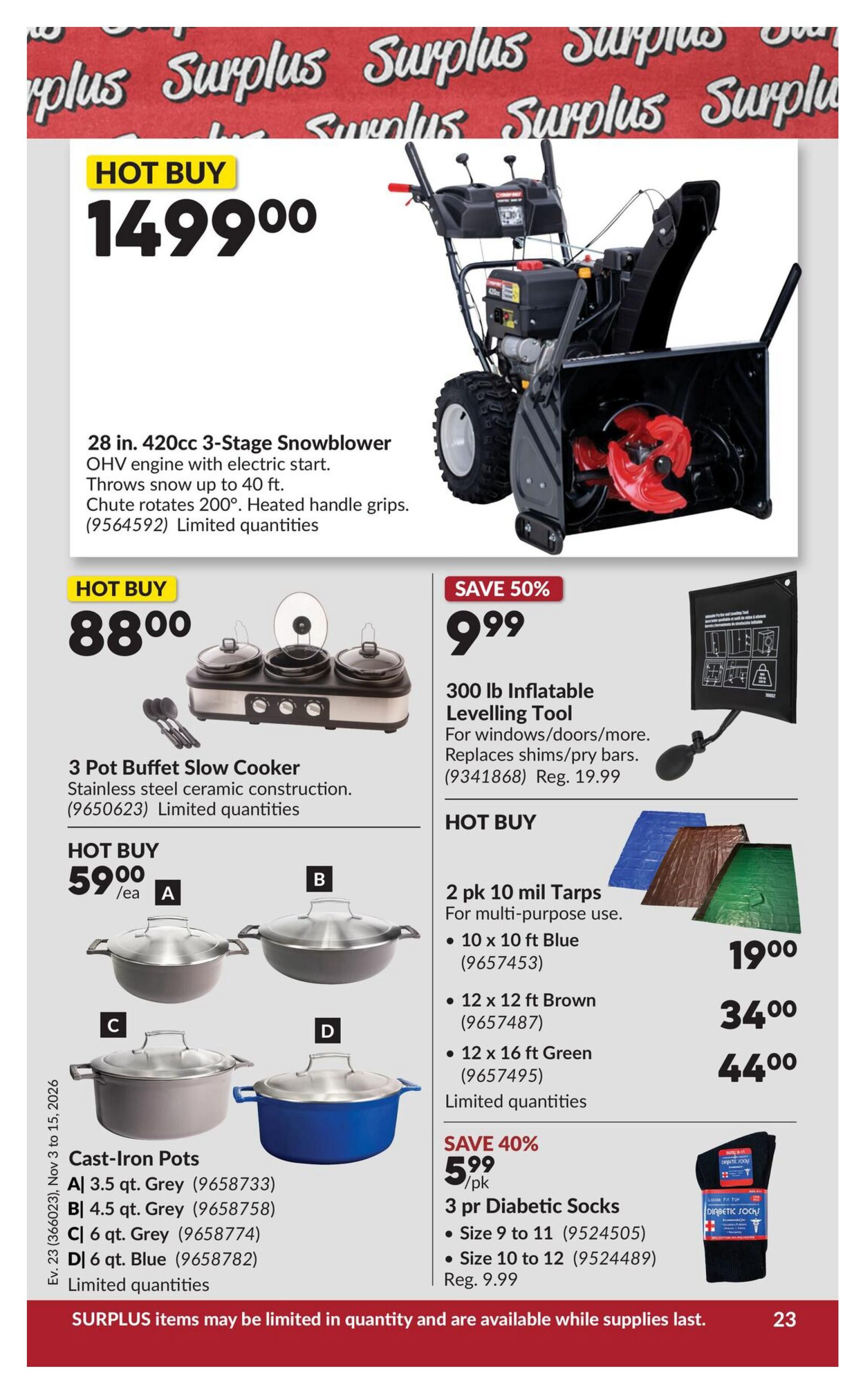 Princess Auto Flyer November 3 to 15