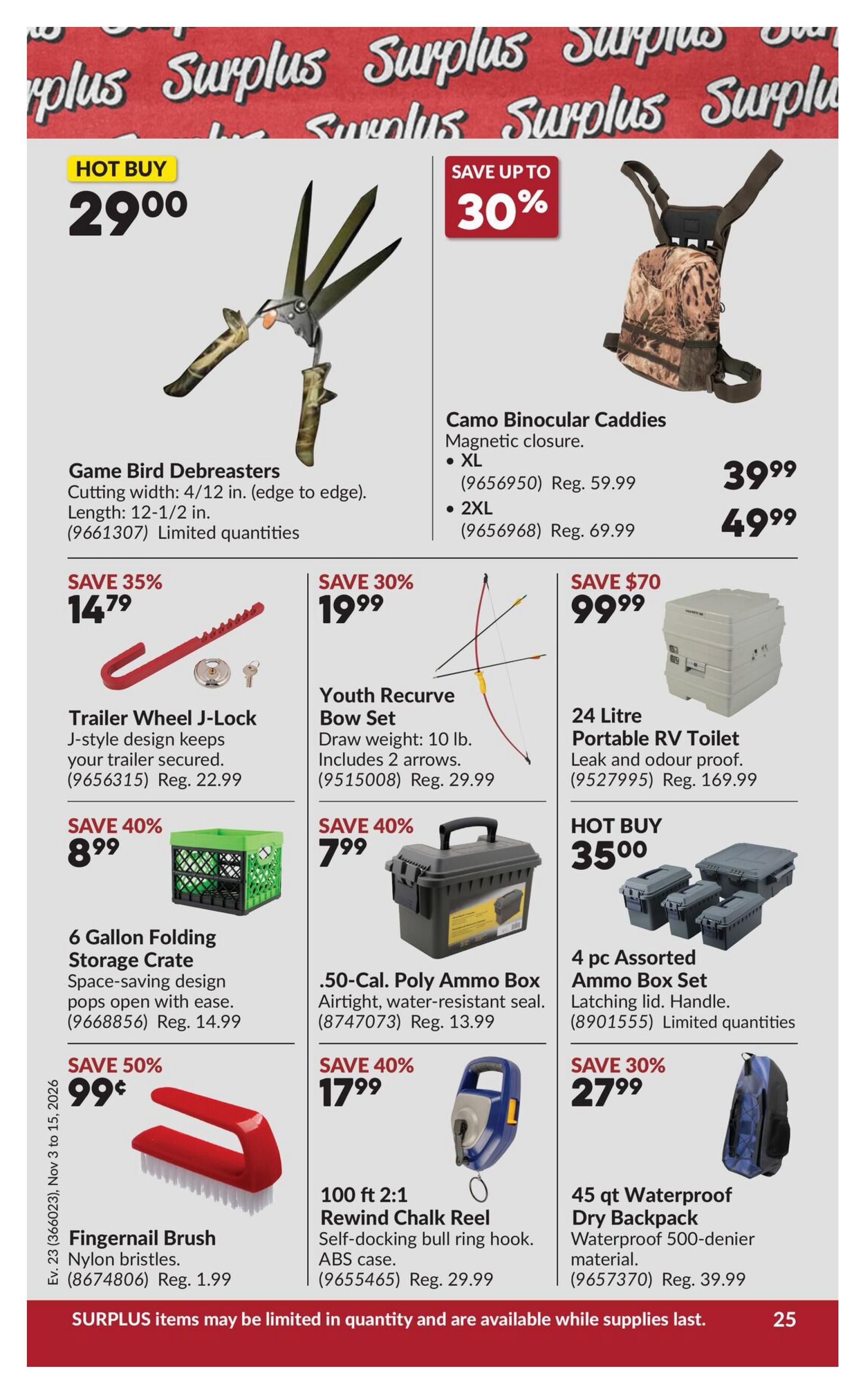 Princess Auto Flyer November 3 to 15