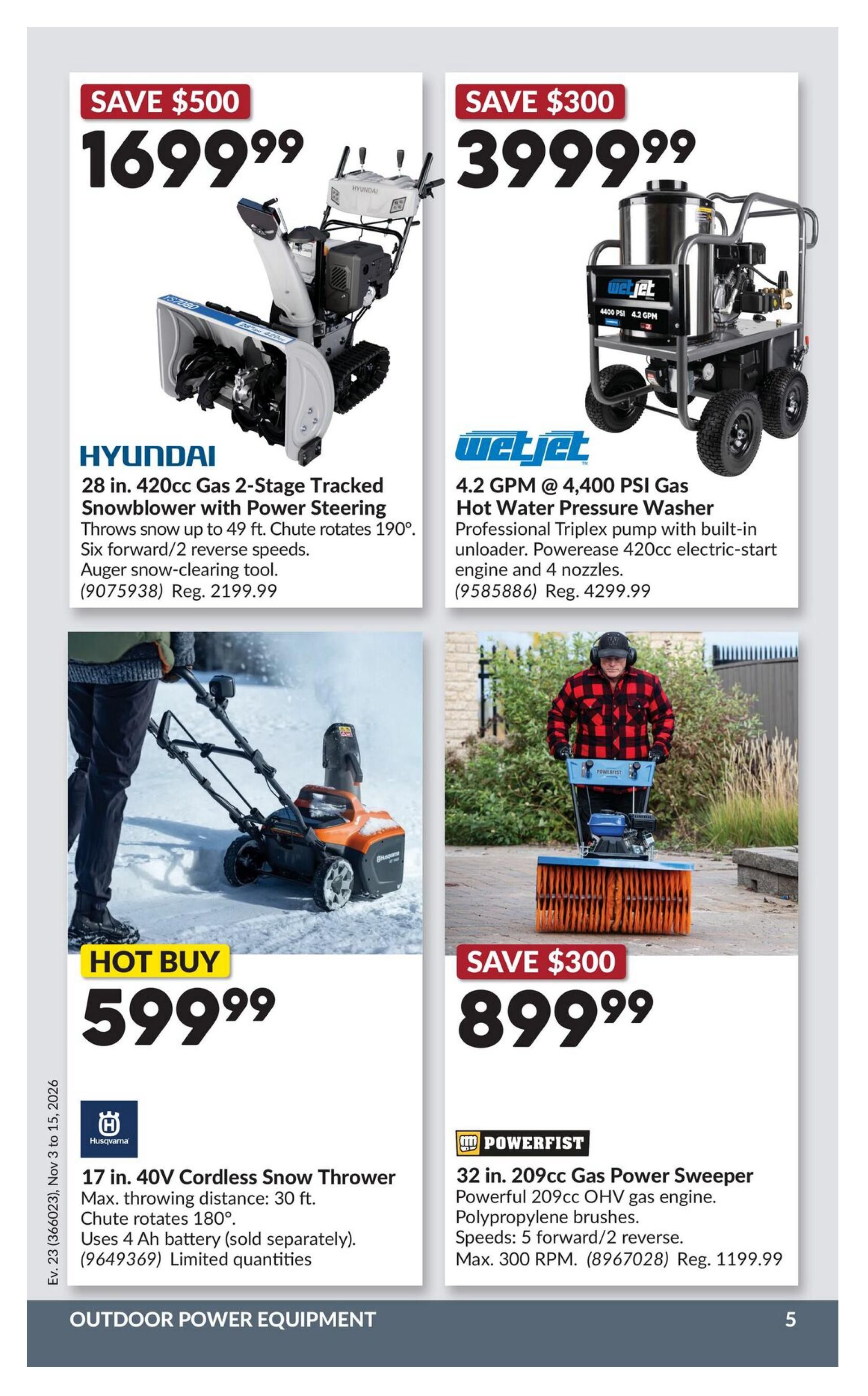 Princess Auto Flyer November 3 to 15