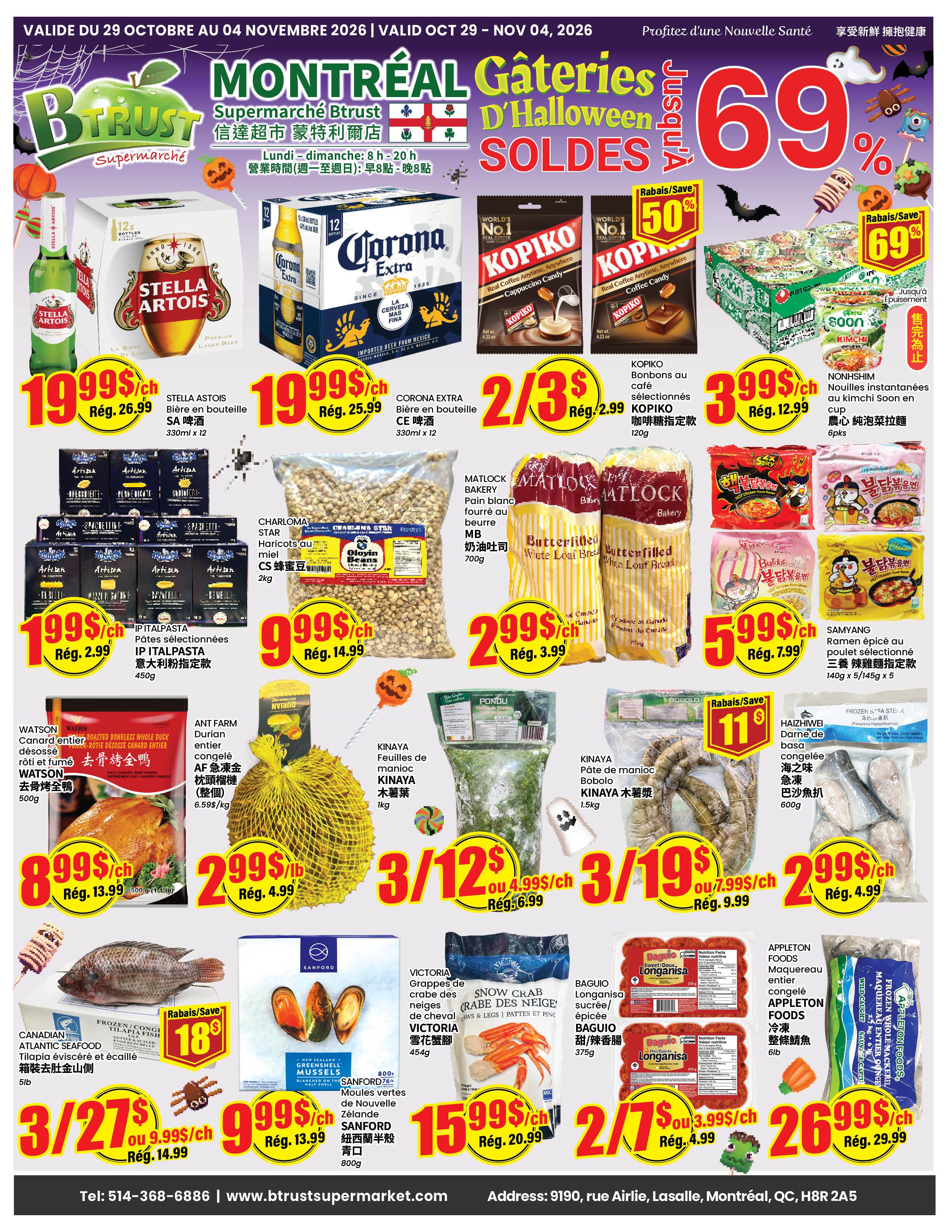 Btrust Supermarket (Montreal) Flyer October 29 to November 4