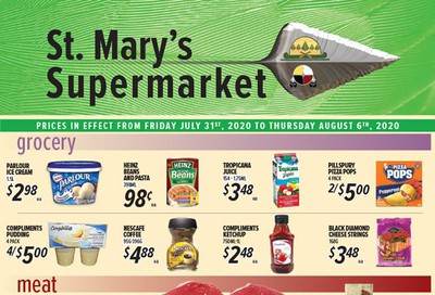 St. Mary's Supermarket Flyer July 31 to August 6
