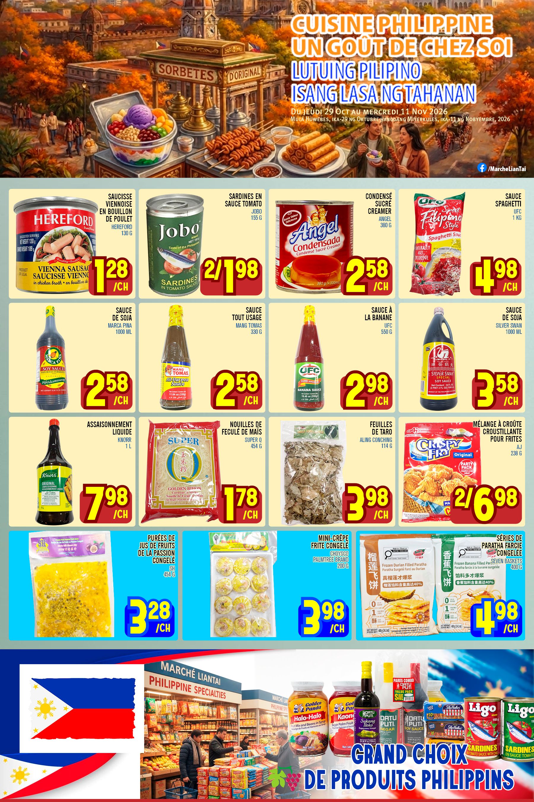 Marche Lian Tai Flyer October 29 to November 4
