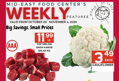 Mid-East Food Centre Flyer October 29 to November 4