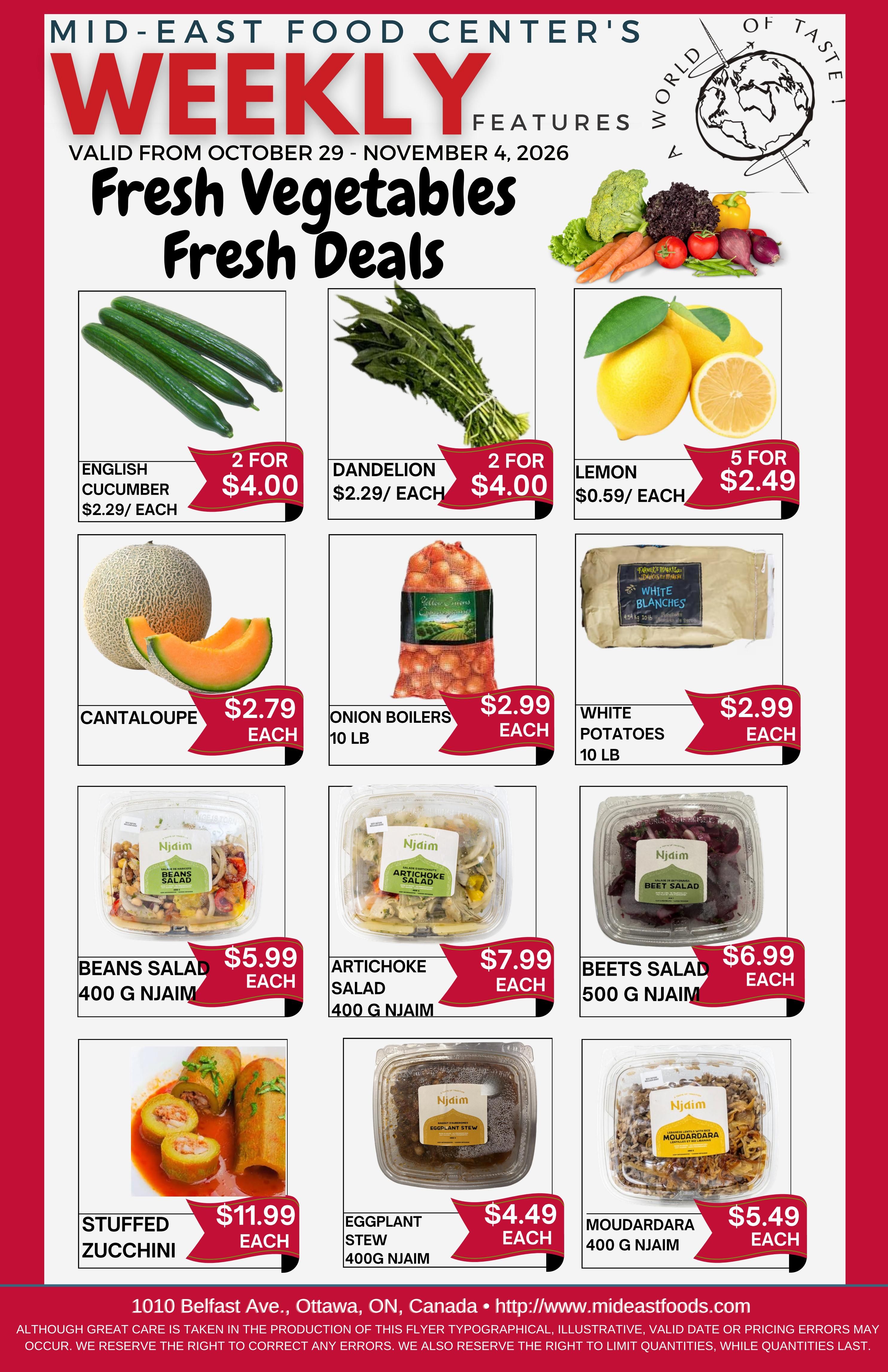Mid-East Food Centre Flyer October 29 to November 4