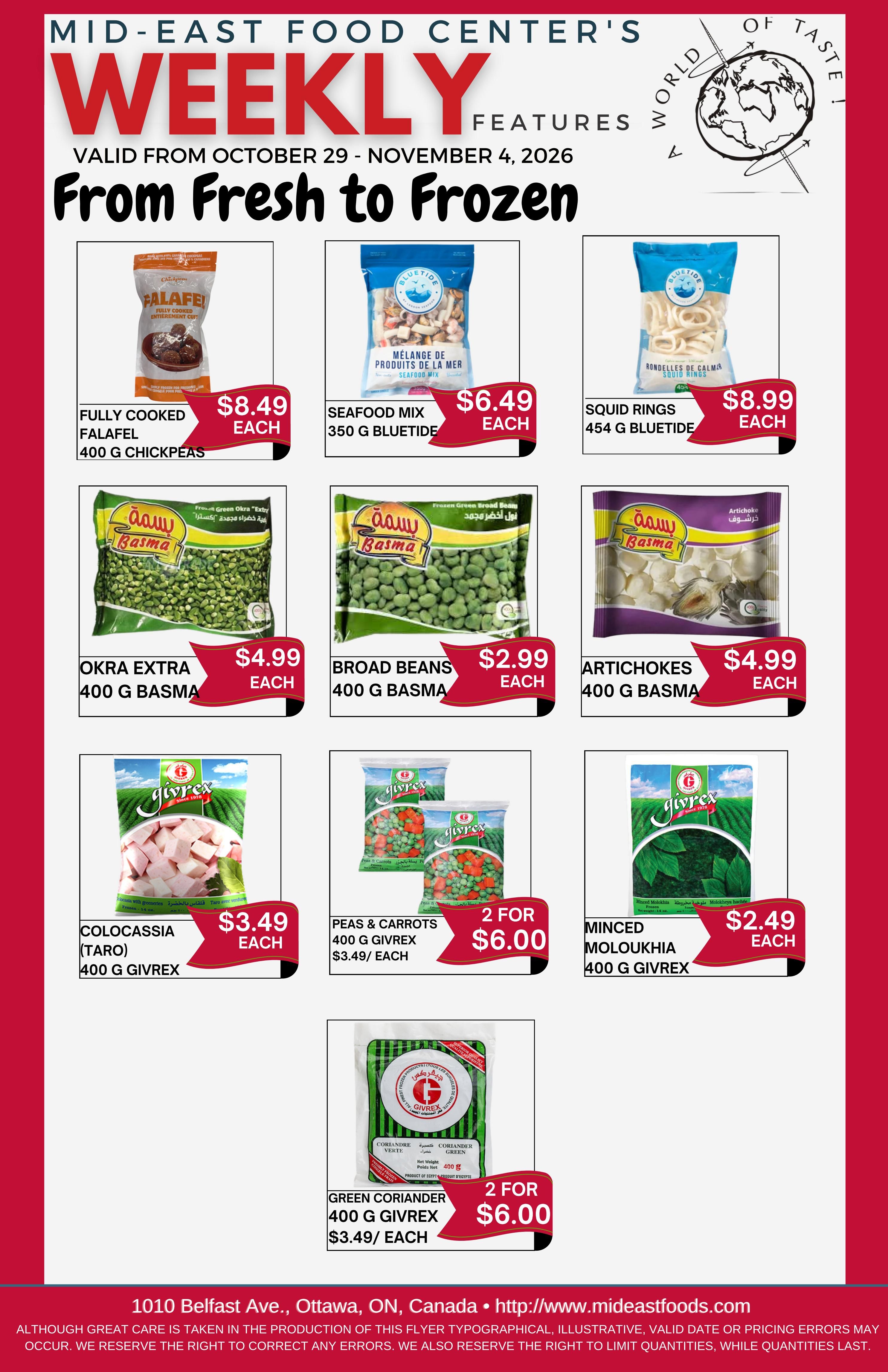 Mid-East Food Centre Flyer October 29 to November 4
