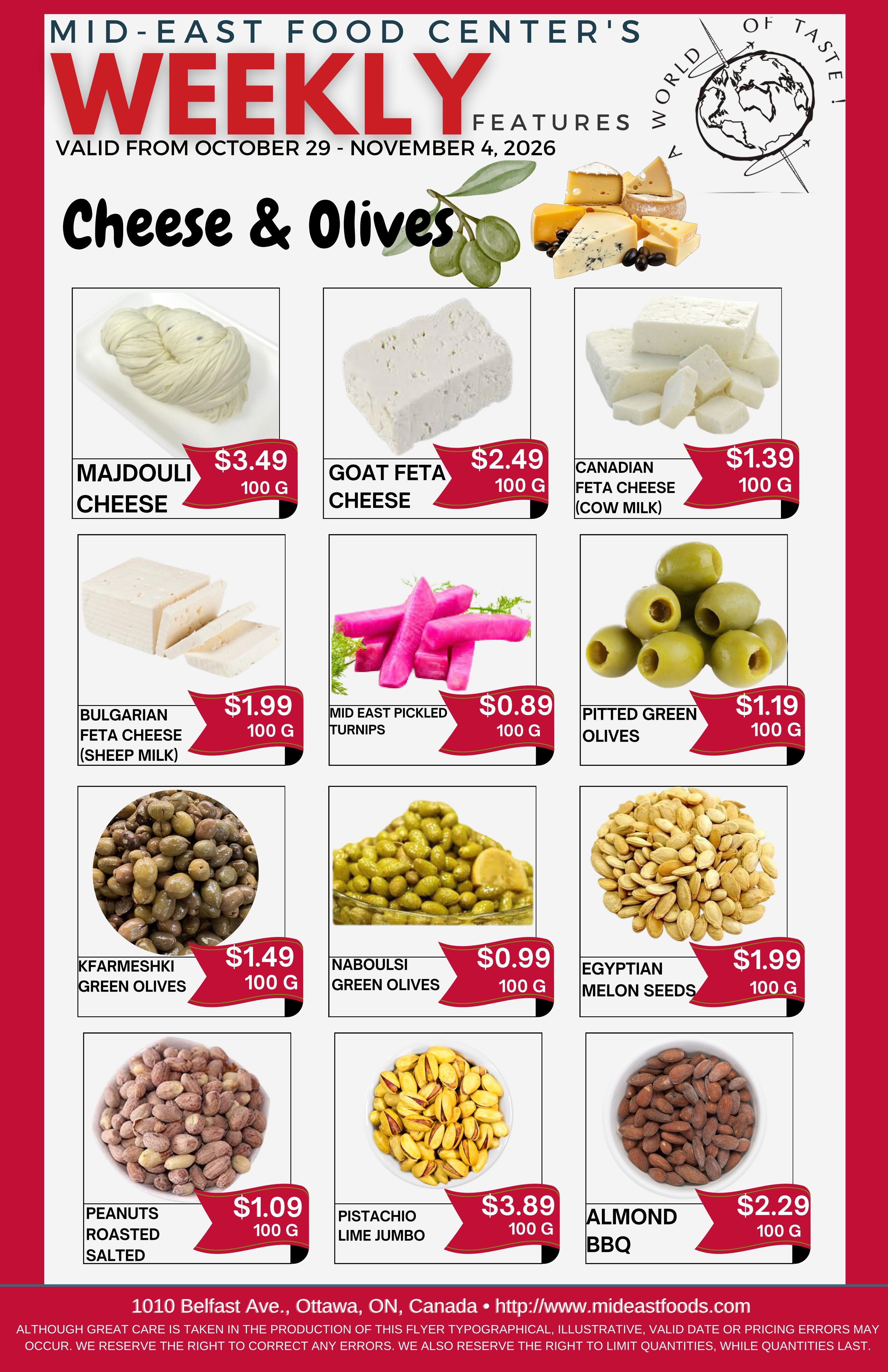 Mid-East Food Centre Flyer October 29 to November 4