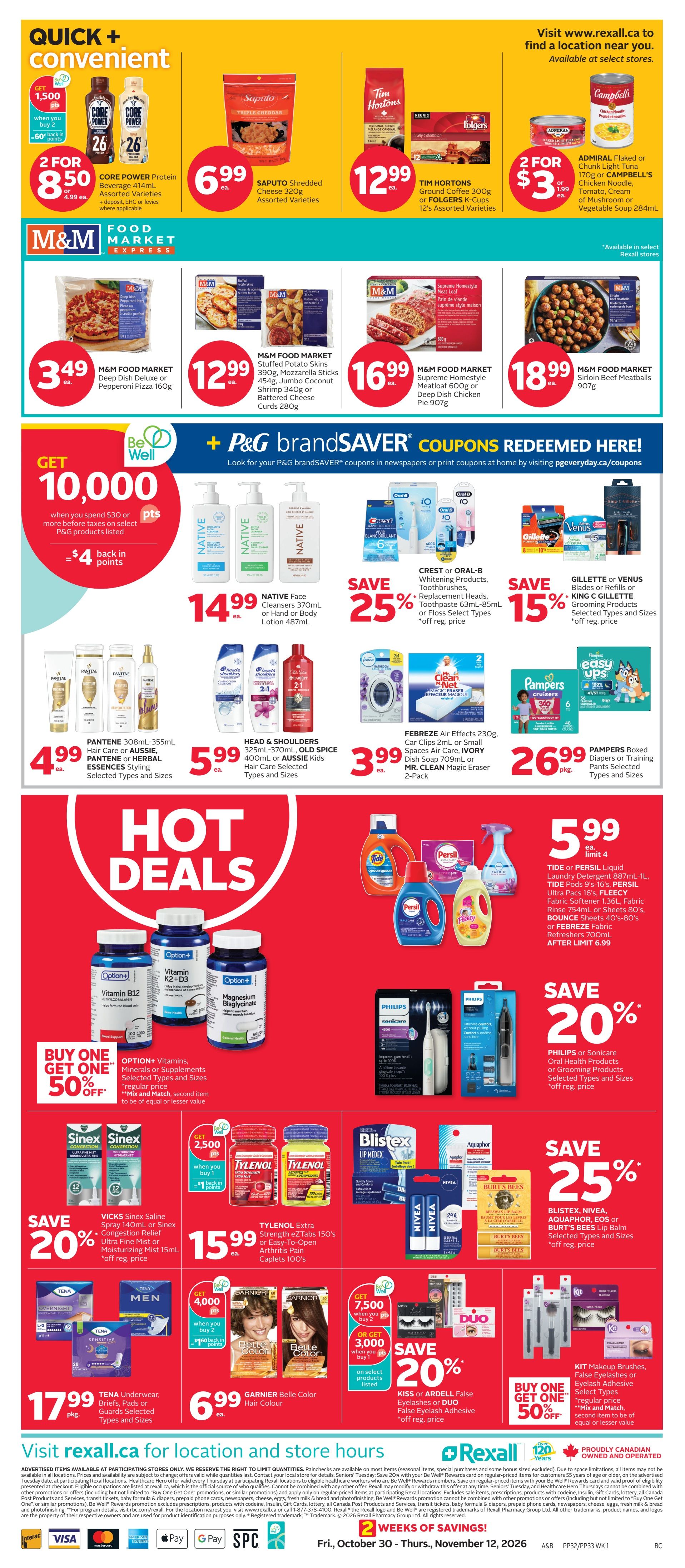 Rexall (BC) Flyer October 30 to November 5