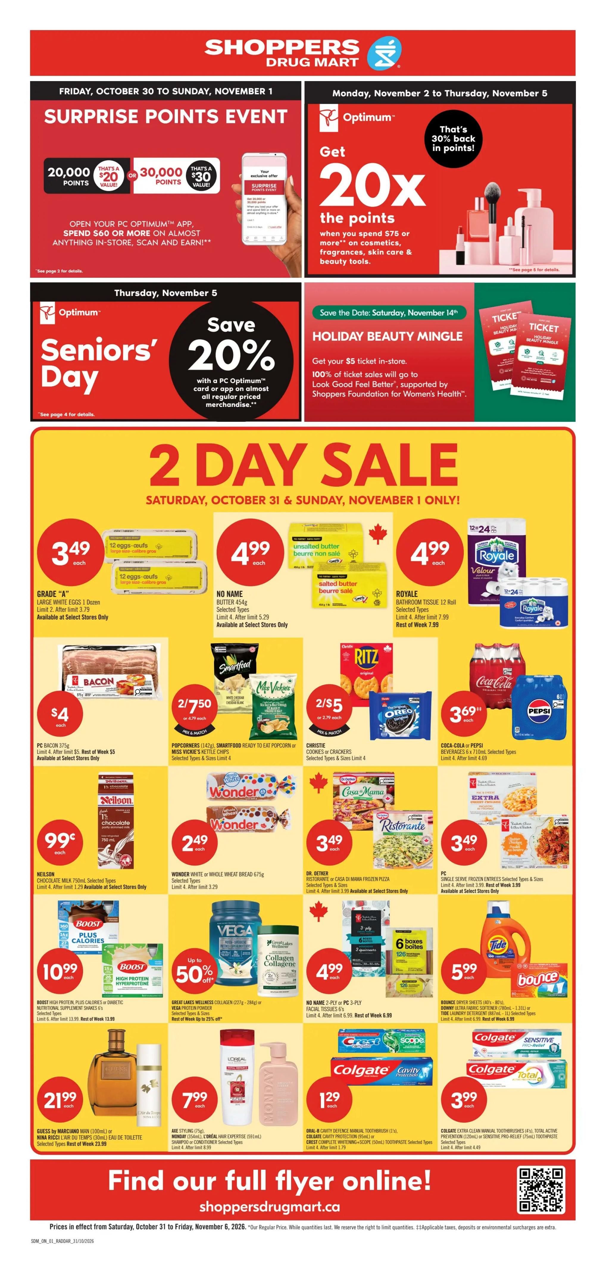 Shoppers Drug Mart (ON) Flyer October 31 to November 6