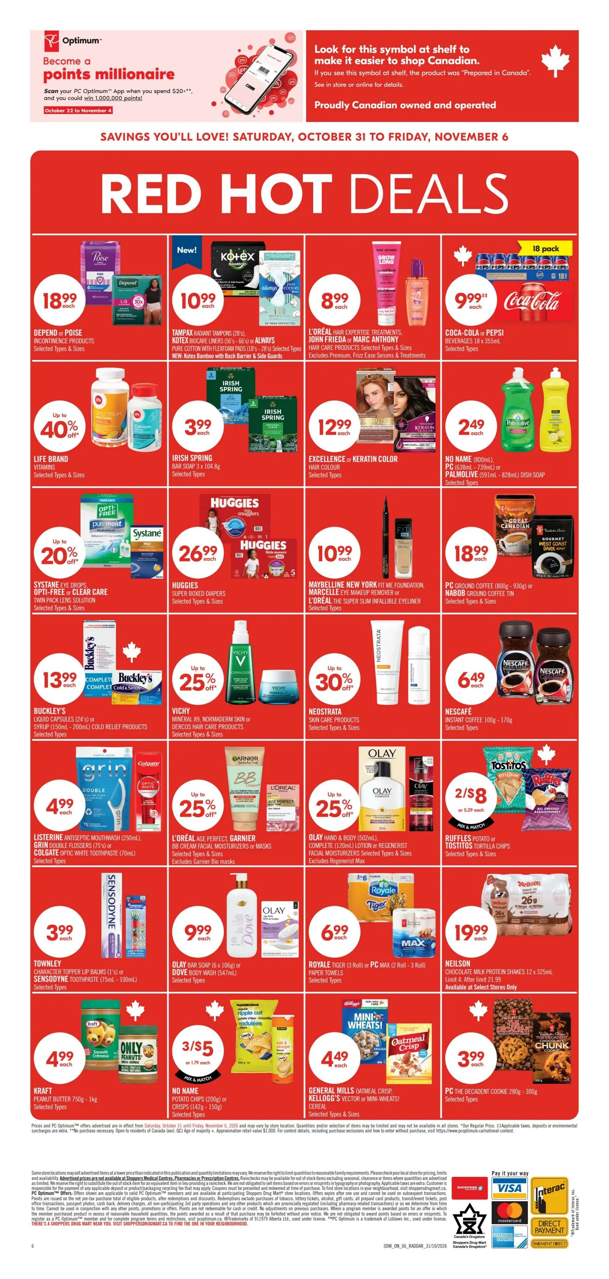 Shoppers Drug Mart (ON) Flyer October 31 to November 6