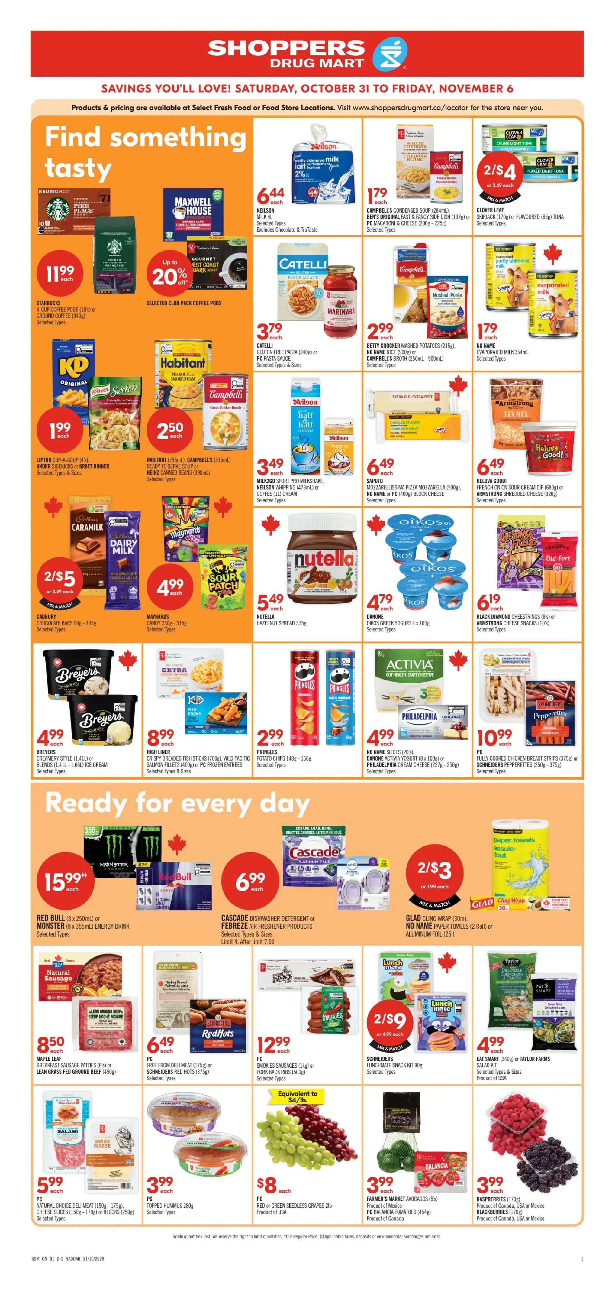 Shoppers Drug Mart (ON) Flyer October 31 to November 6