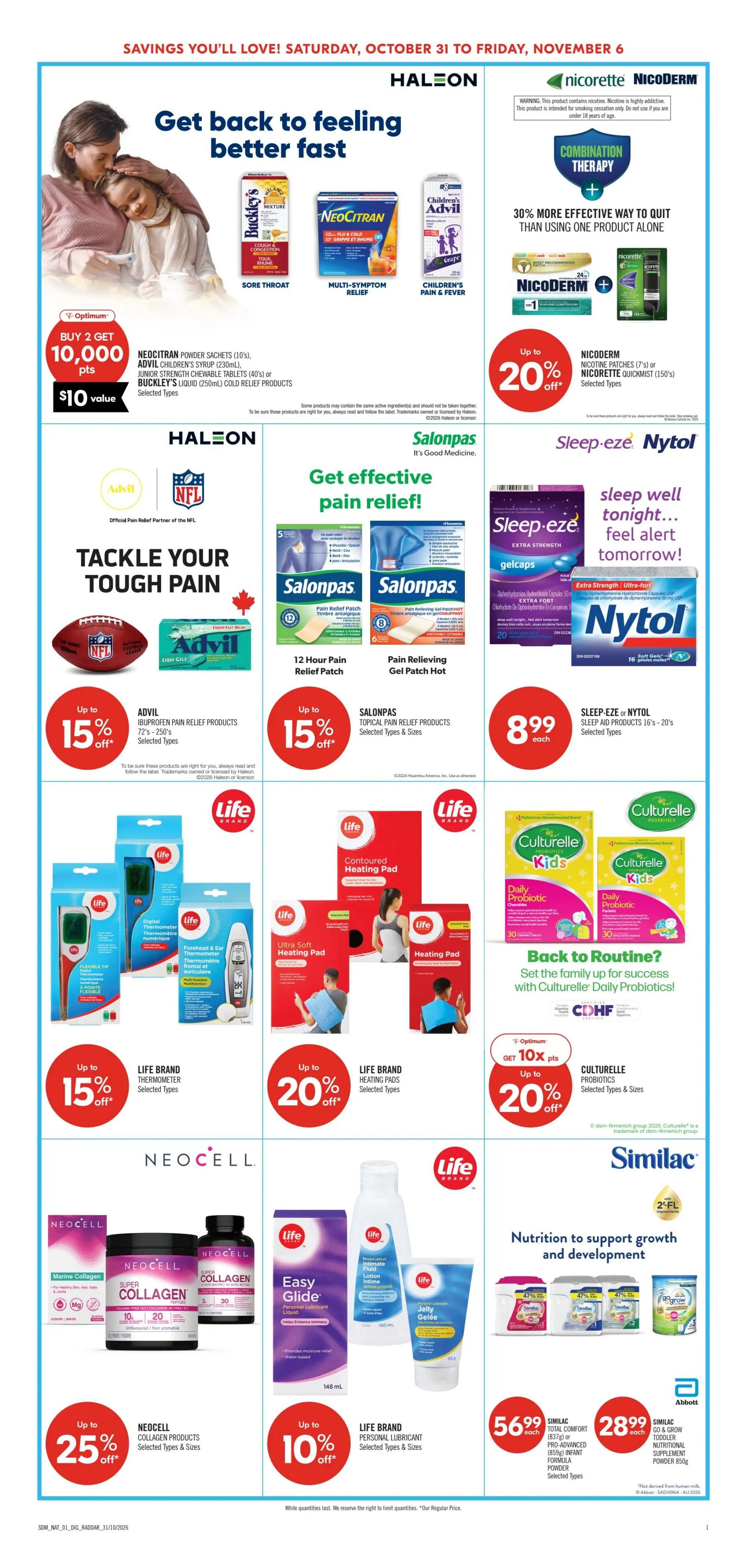 Shoppers Drug Mart (Atlantic) Flyer October 31 to November 6