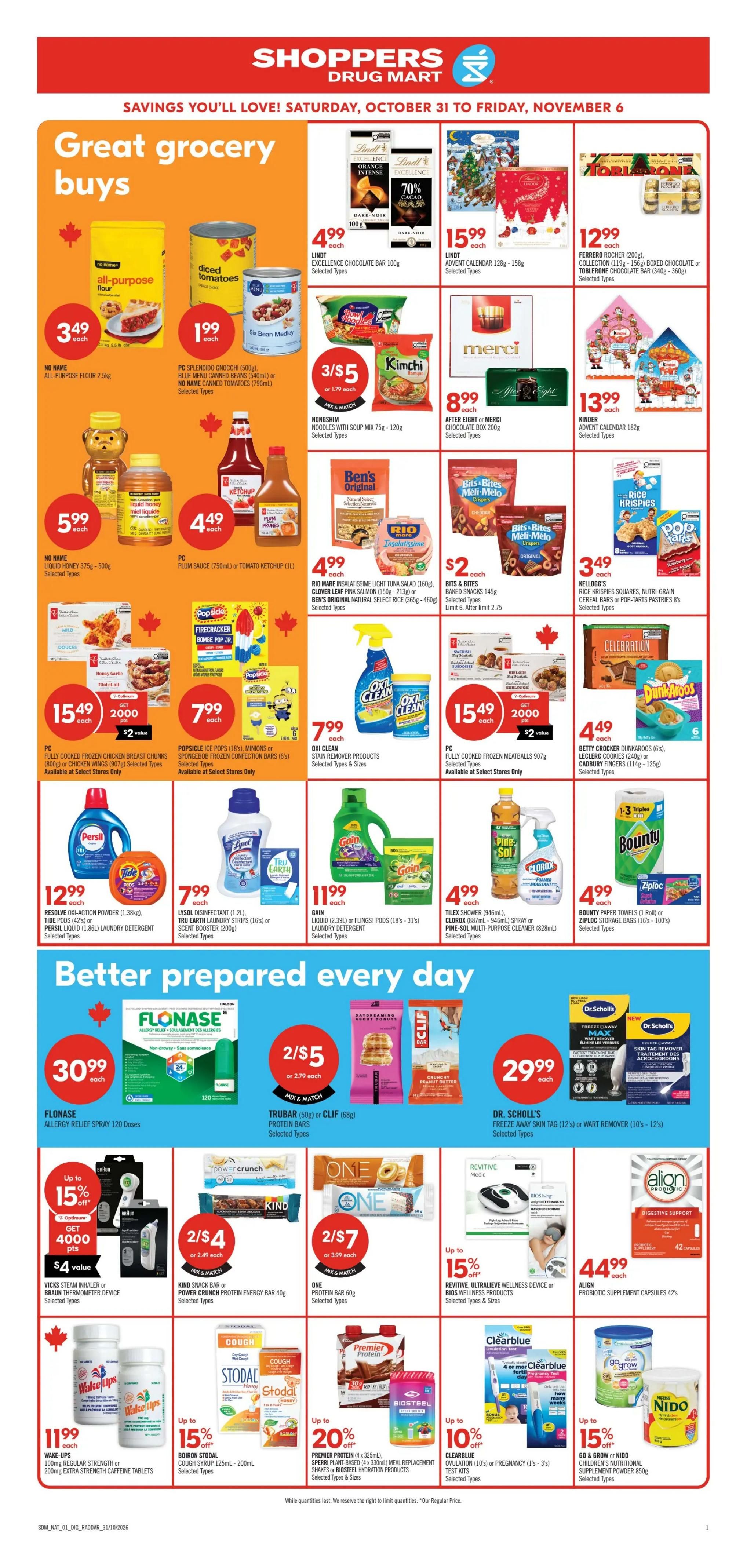 Shoppers Drug Mart (Atlantic) Flyer October 31 to November 6