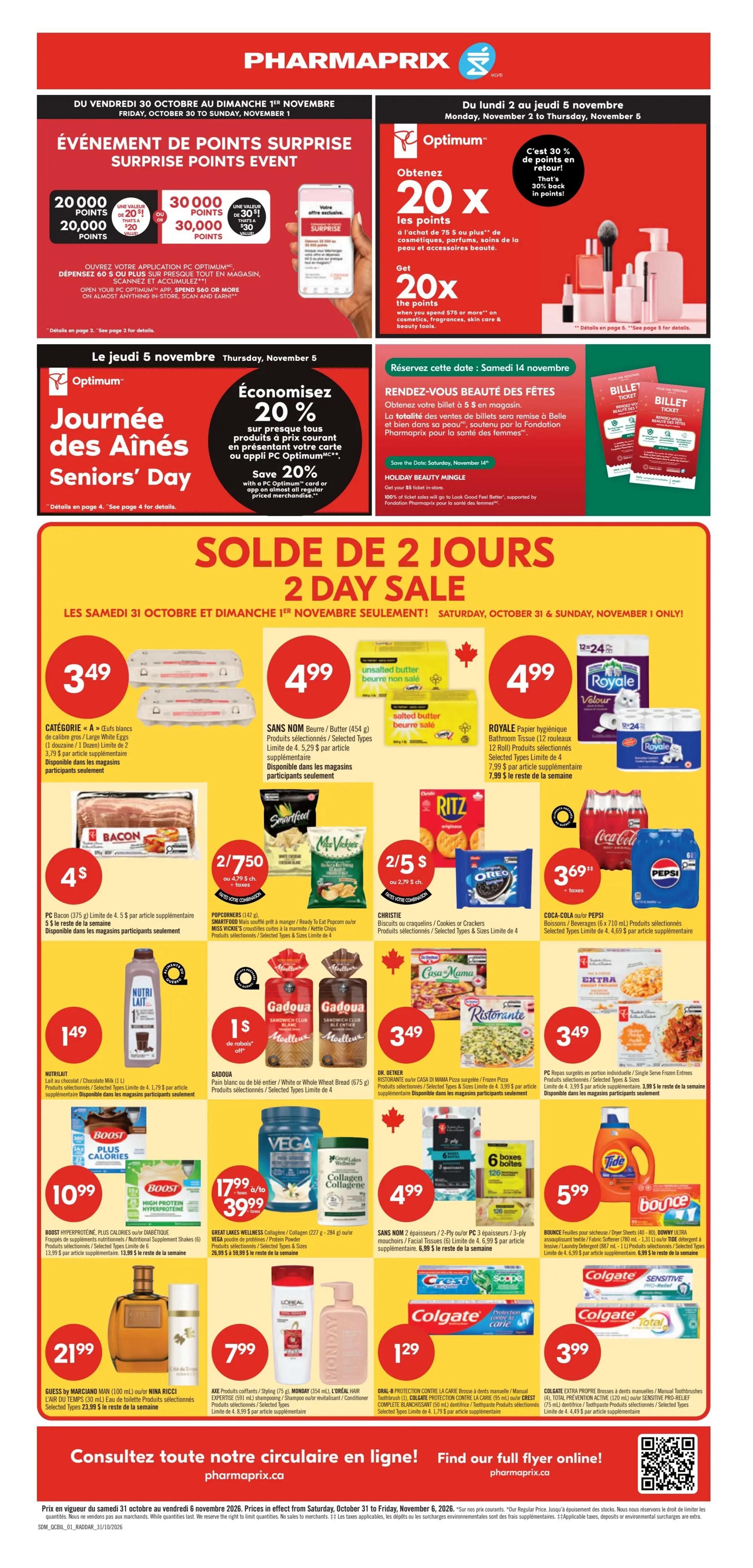 Pharmaprix Flyer October 31 to November 6