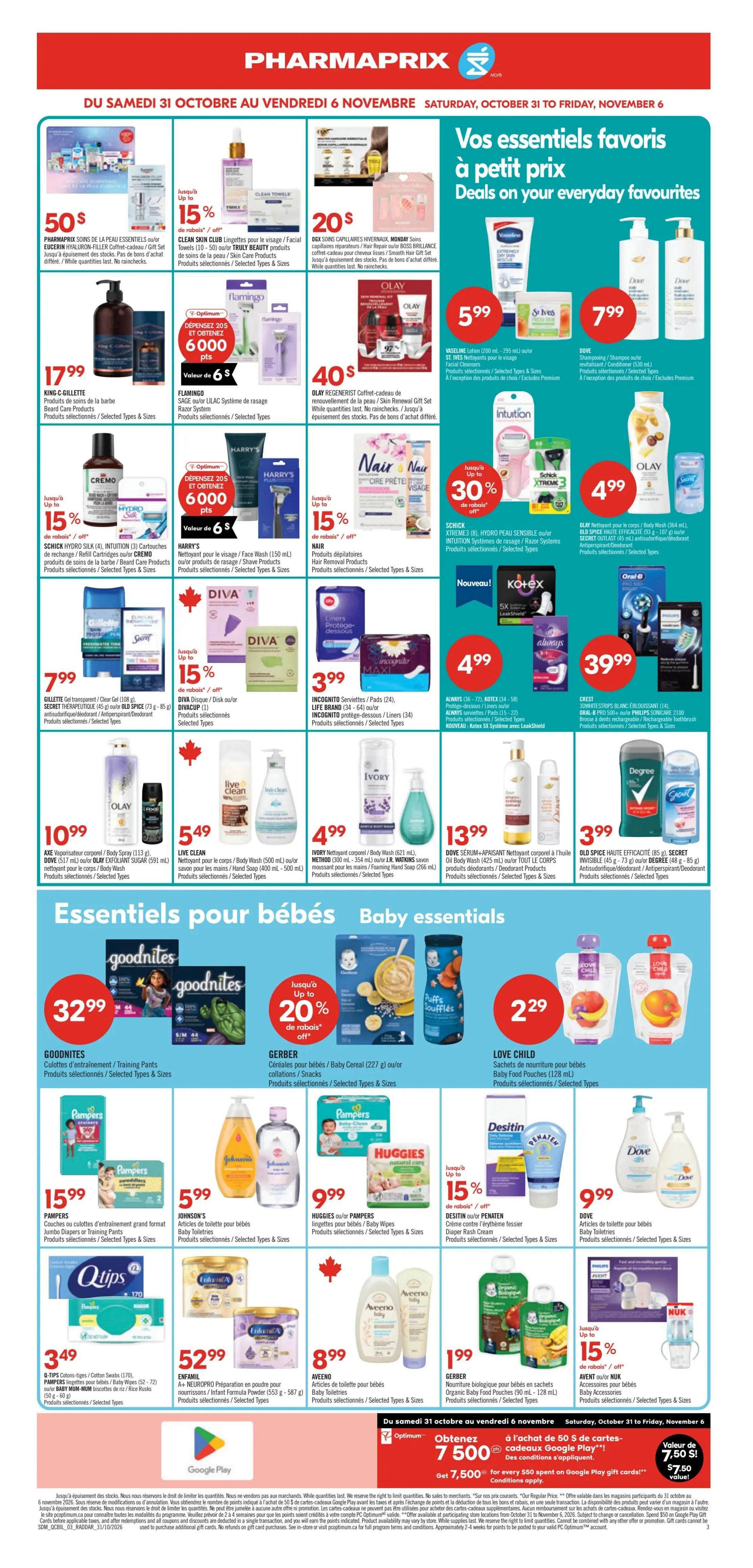 Pharmaprix Flyer October 31 to November 6