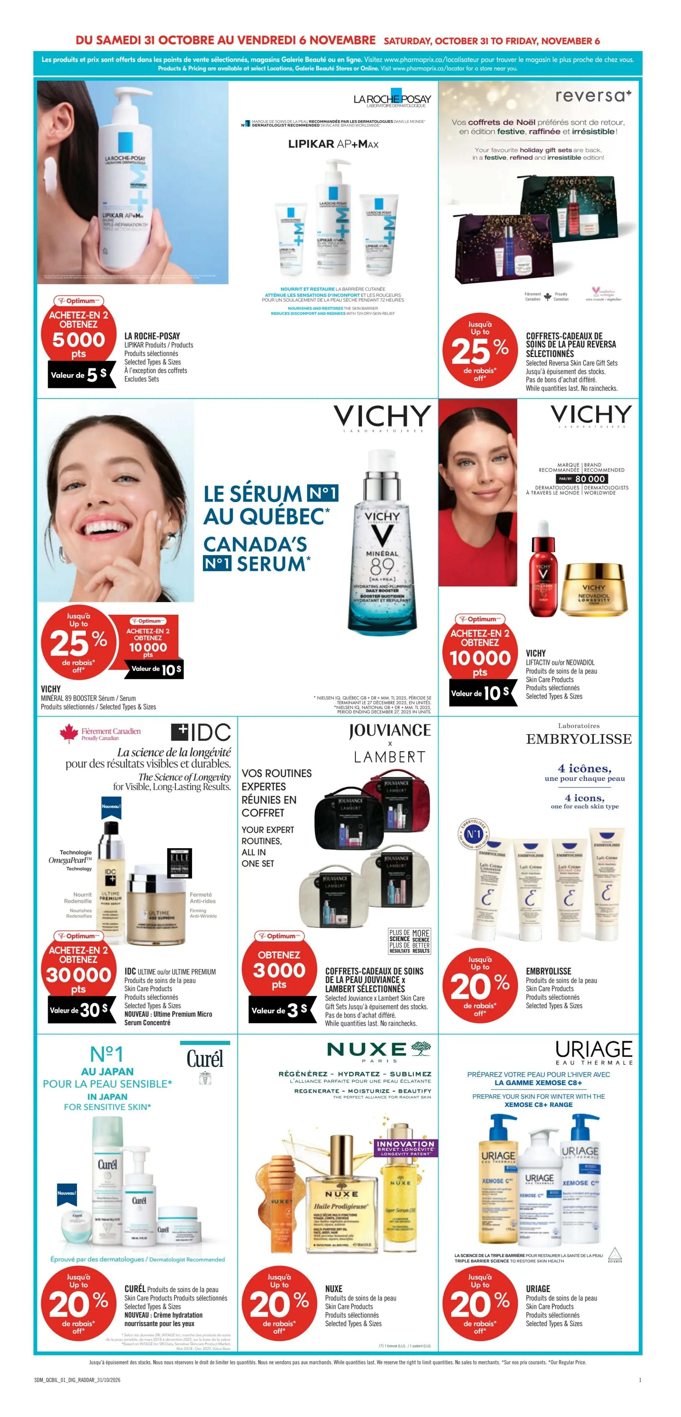 Pharmaprix Flyer October 31 to November 6